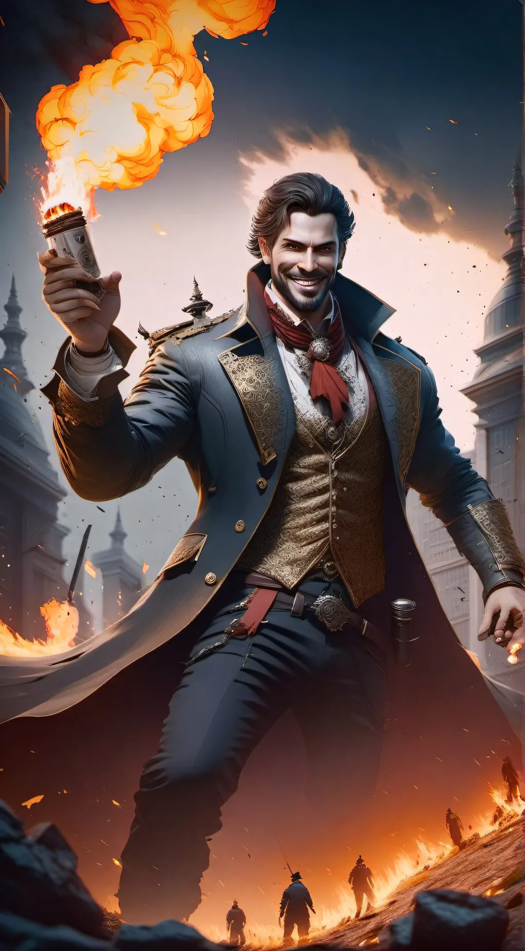 ai character: The Evil man background