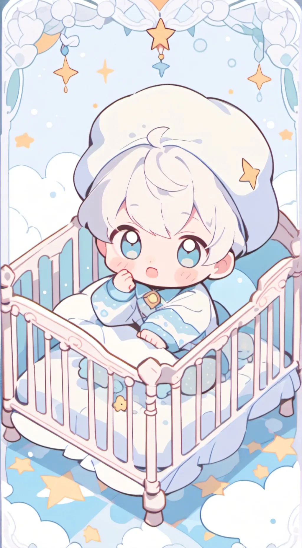 ai character: cute baby background