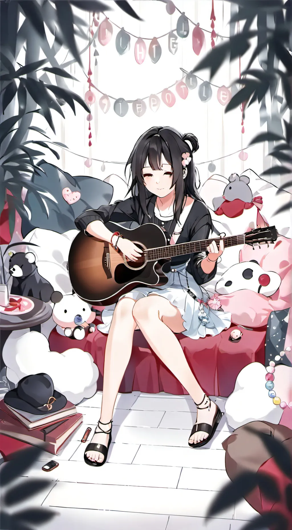 ai character: Yuki sleepover♡ background
