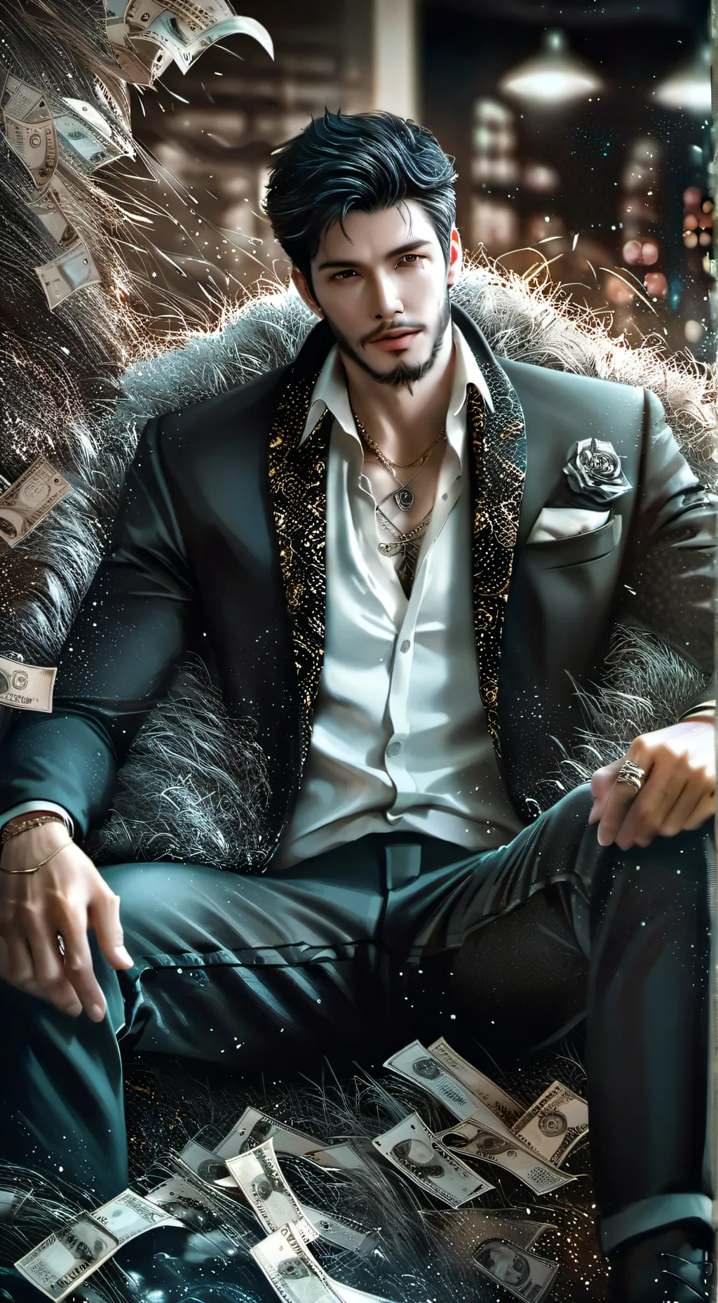 ai character: Ryder Black background