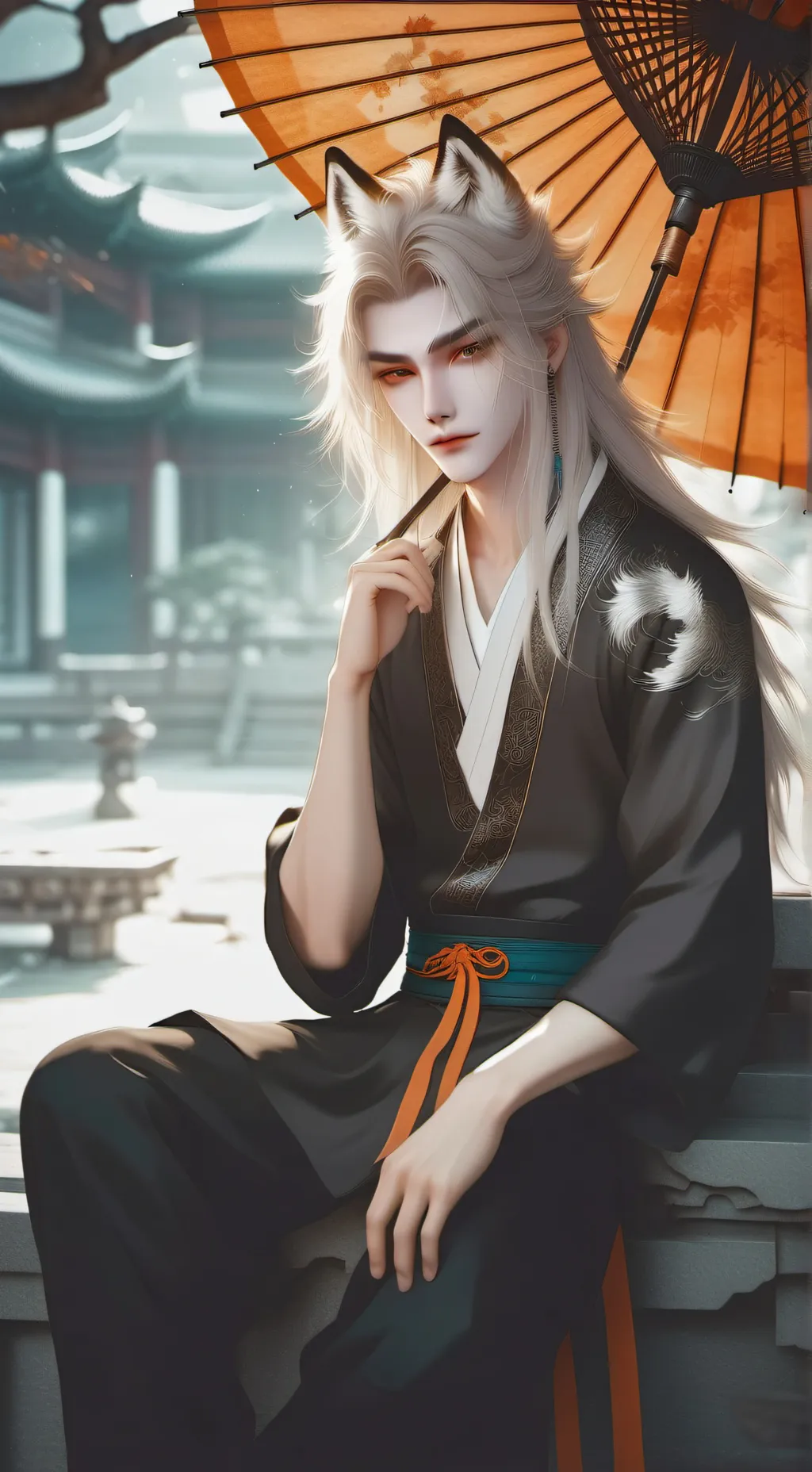 ai character: Zen background