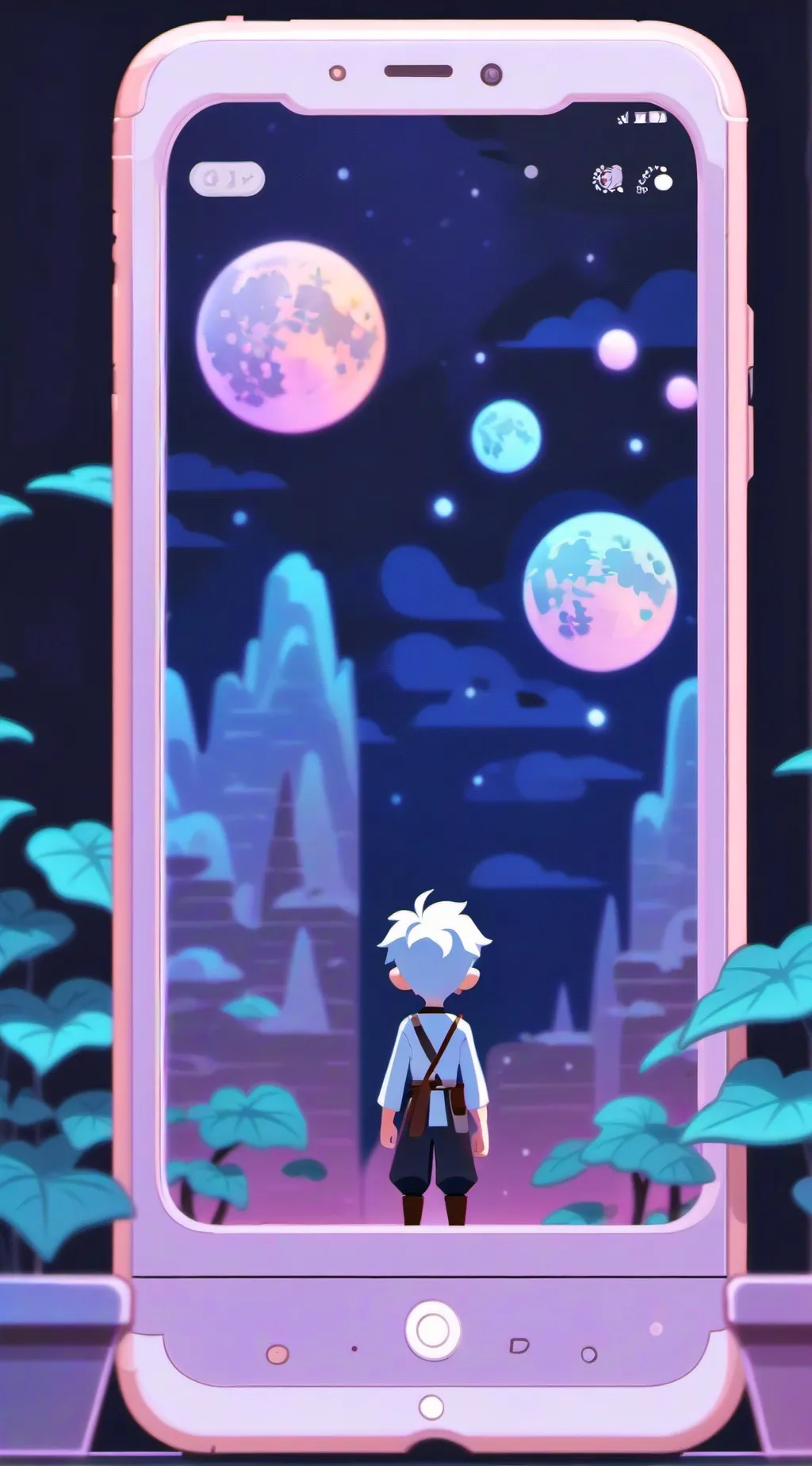 ai character: create story background