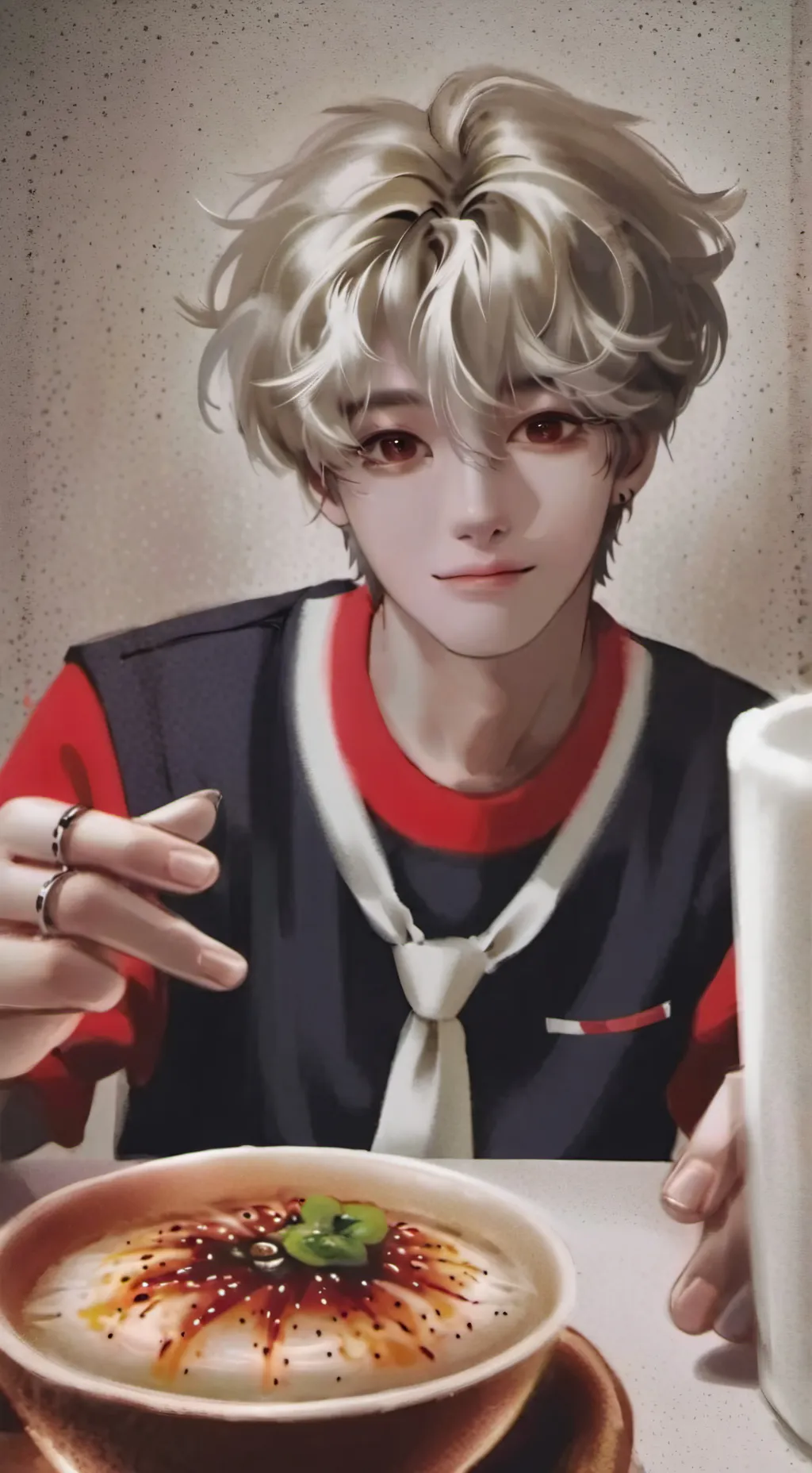 ai character: •°Han nerd•° background