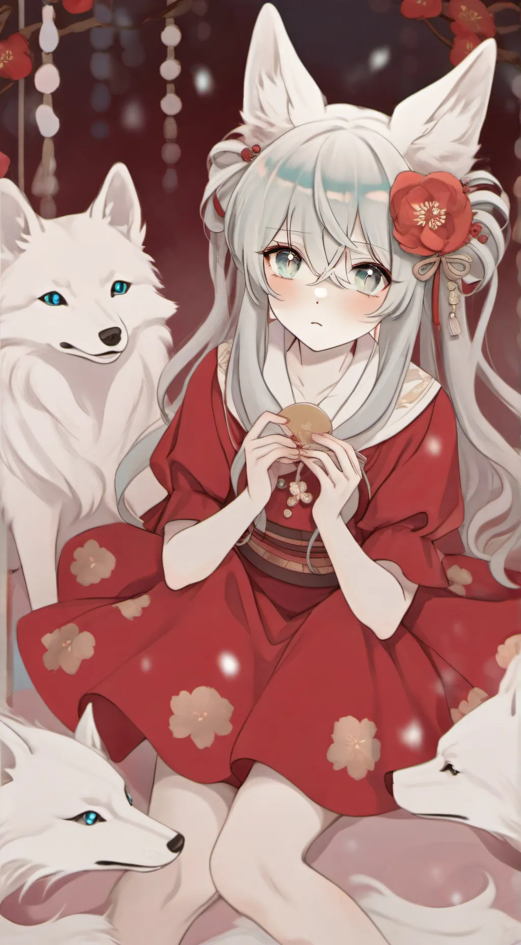 ai character: kiri kitsune background