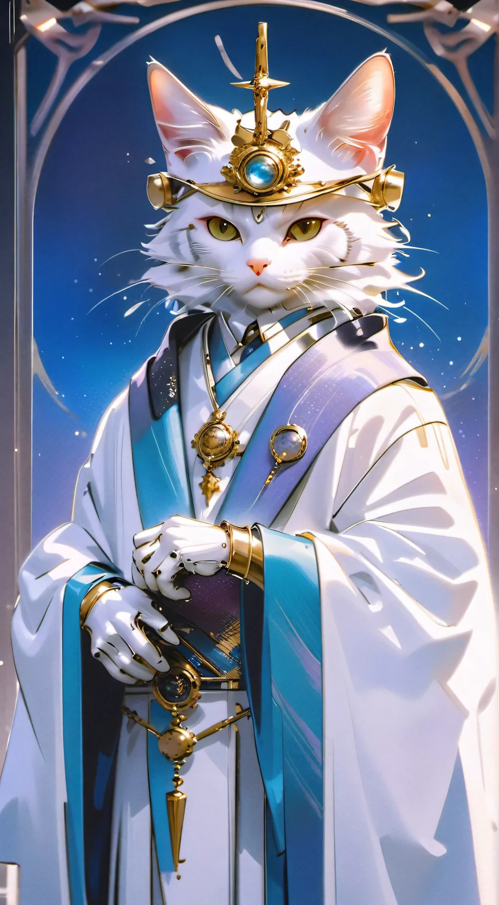 ai character: God Cat background