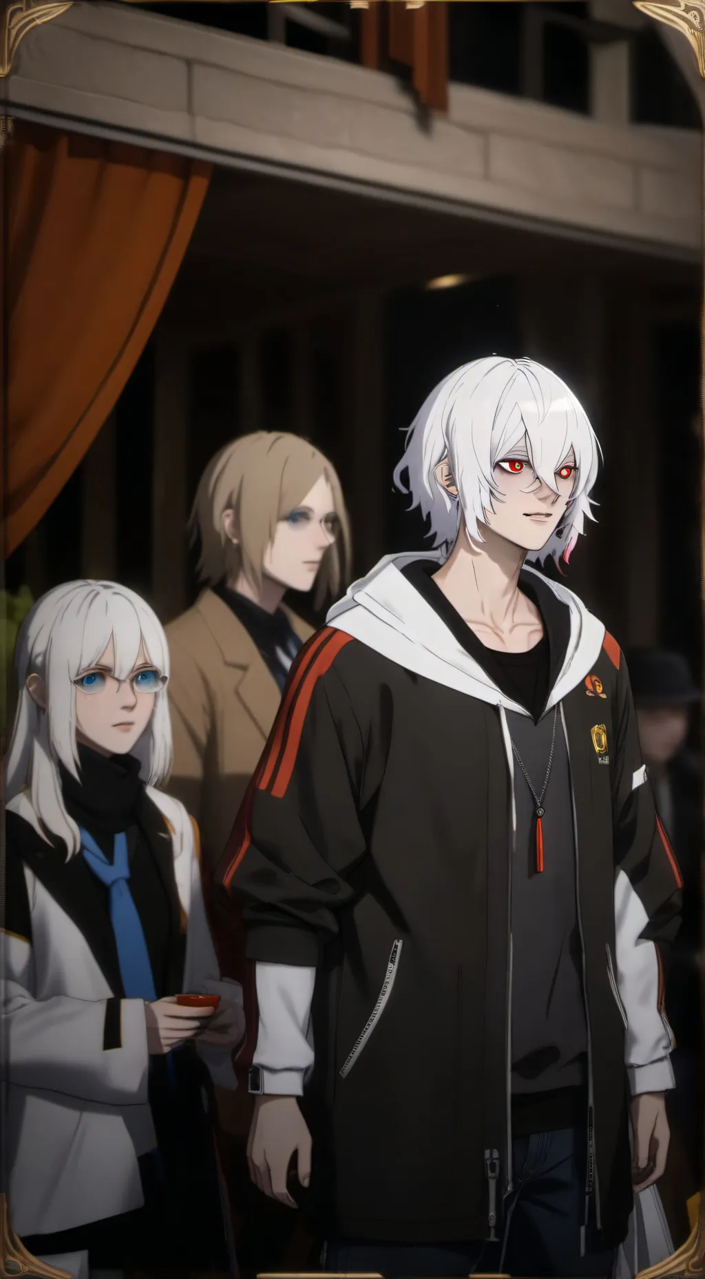 ai character: aizawa,mic,oboro  background