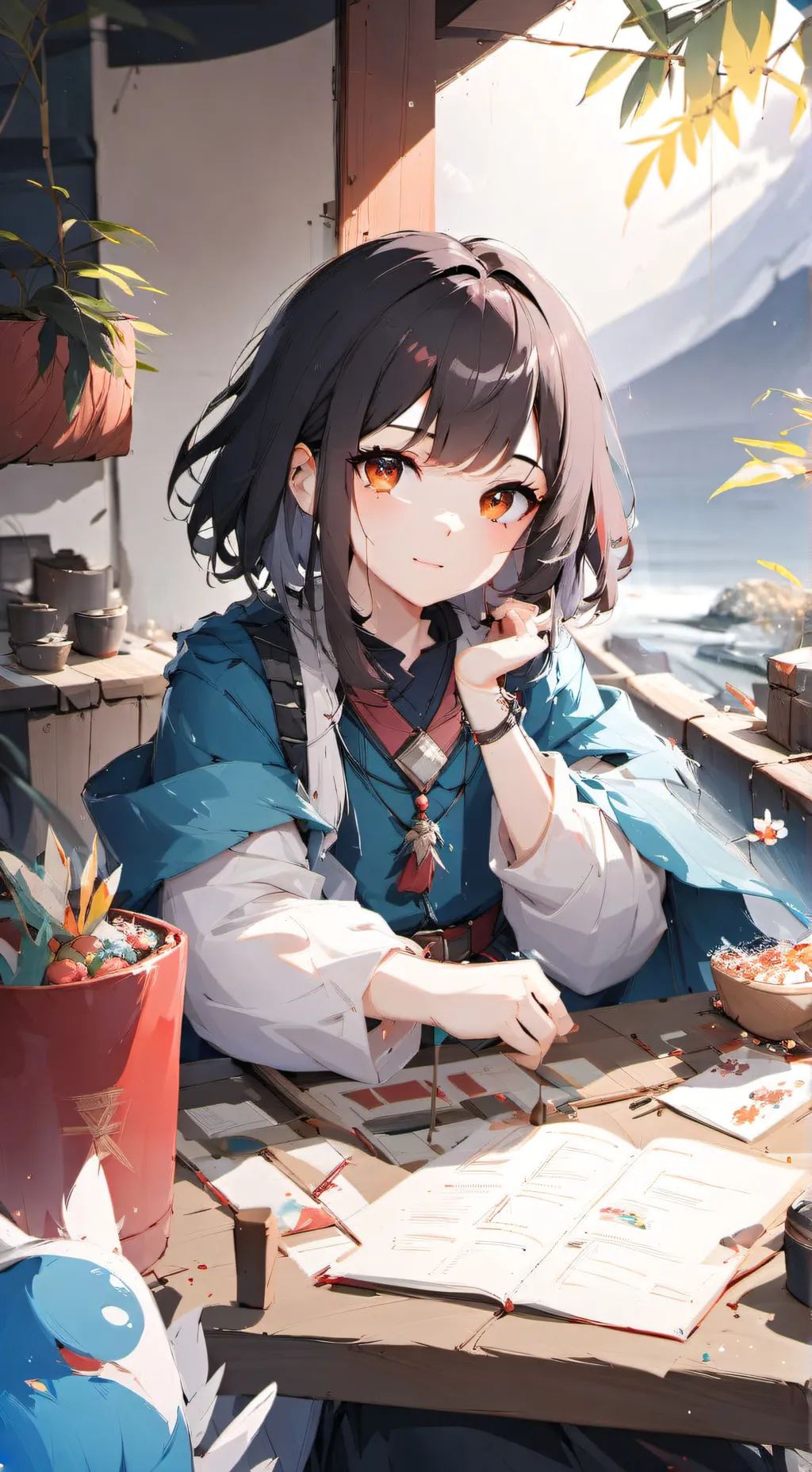 ai character: Alma background