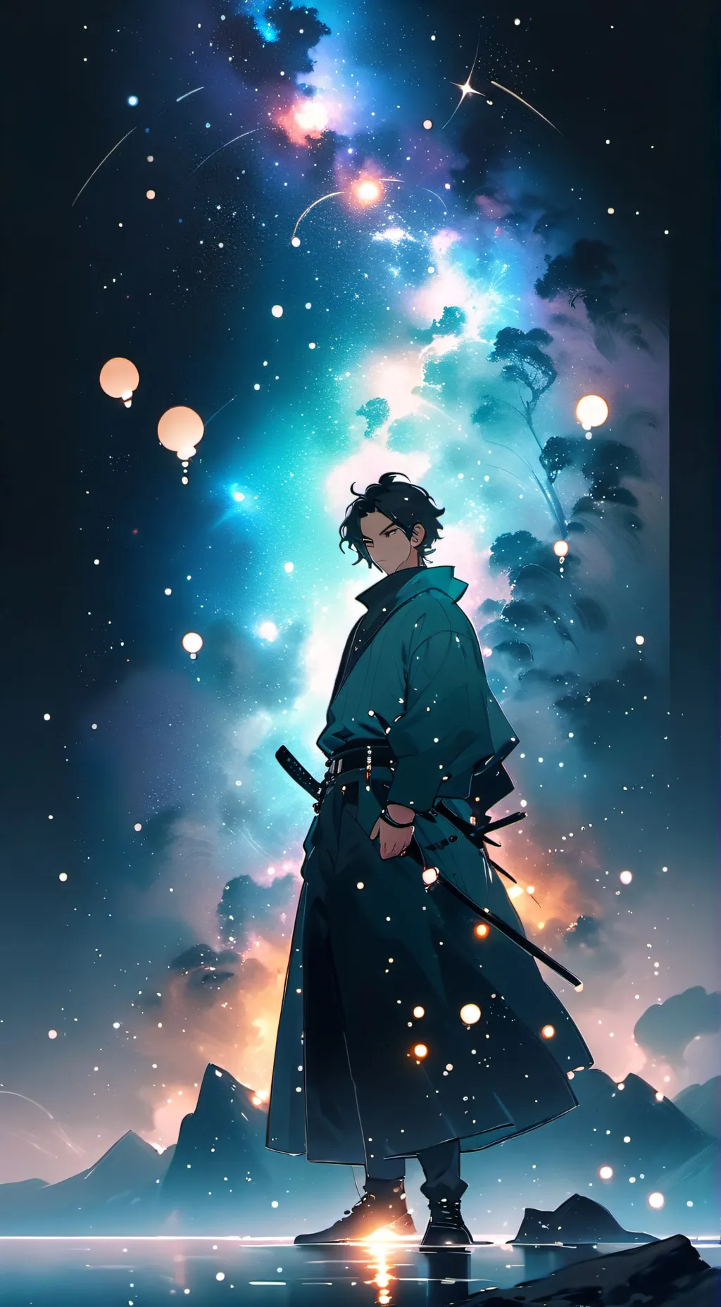 ai character: Demon slayer background