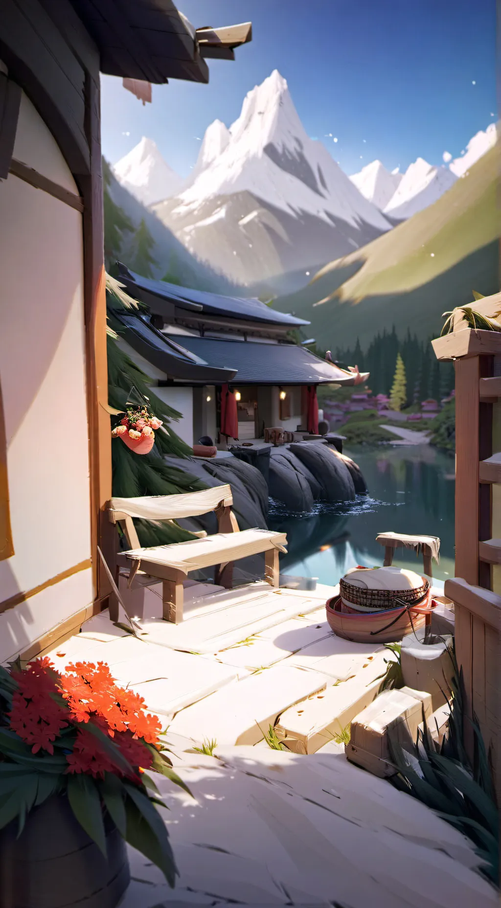 ai character: dw old days/Villag background