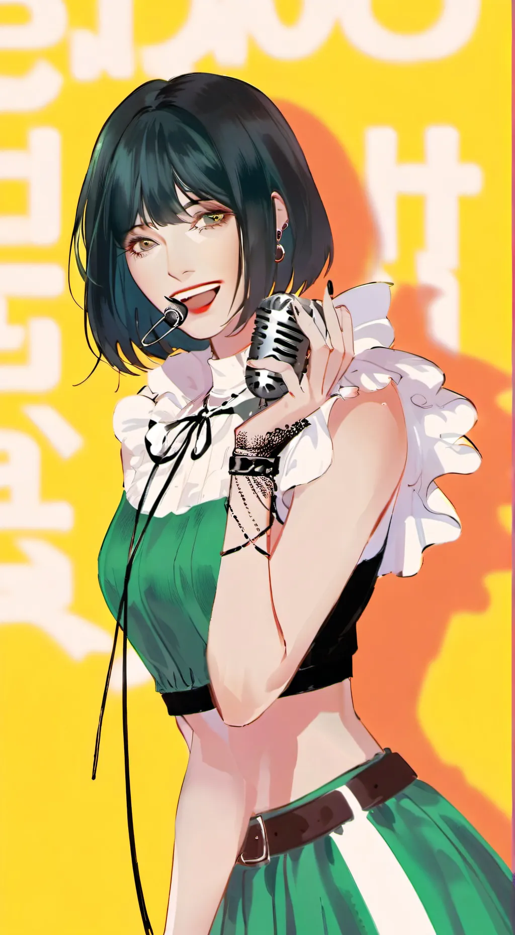 ai character: Ani Billie Eillish background