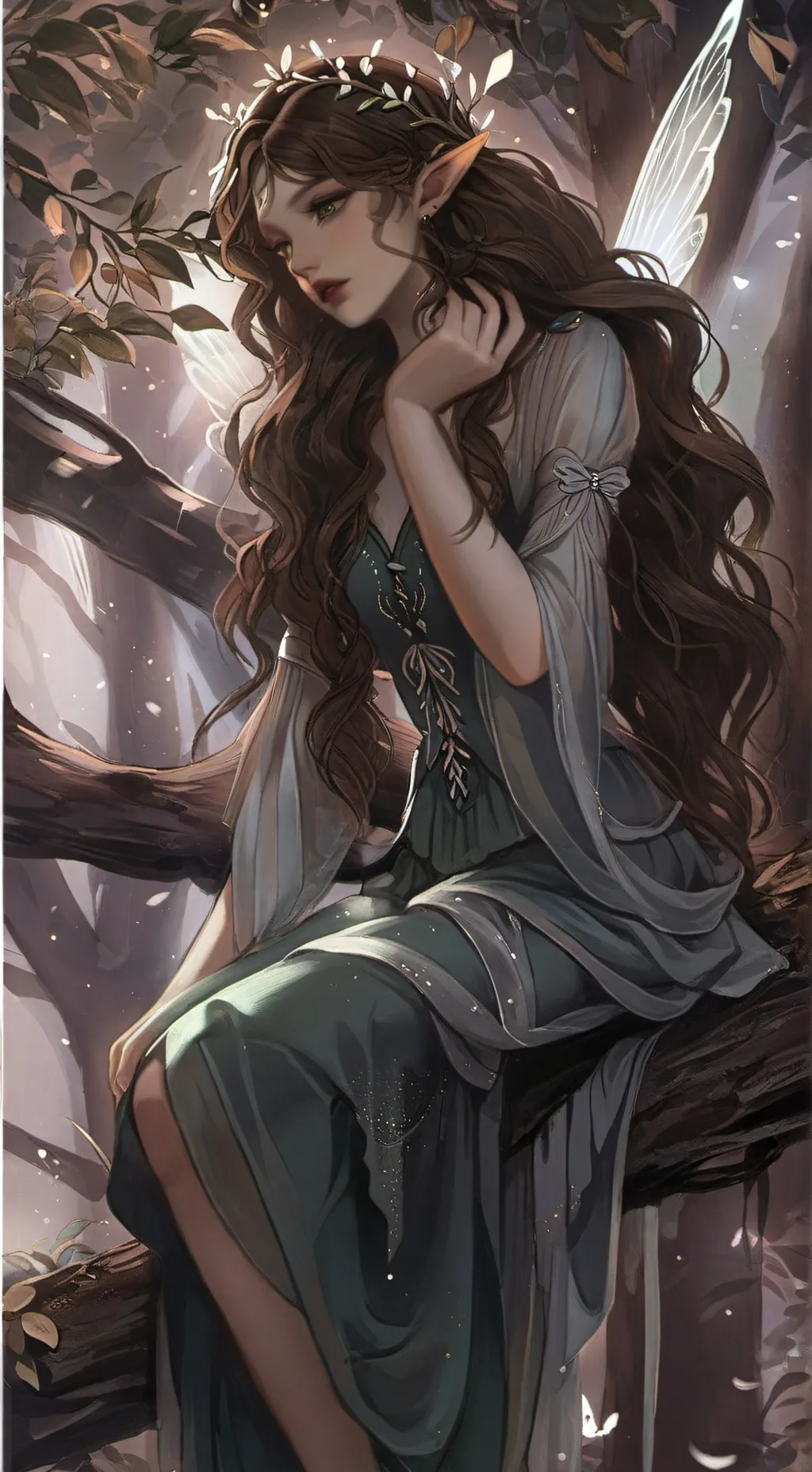 ai character: Faelira Greenbloom background