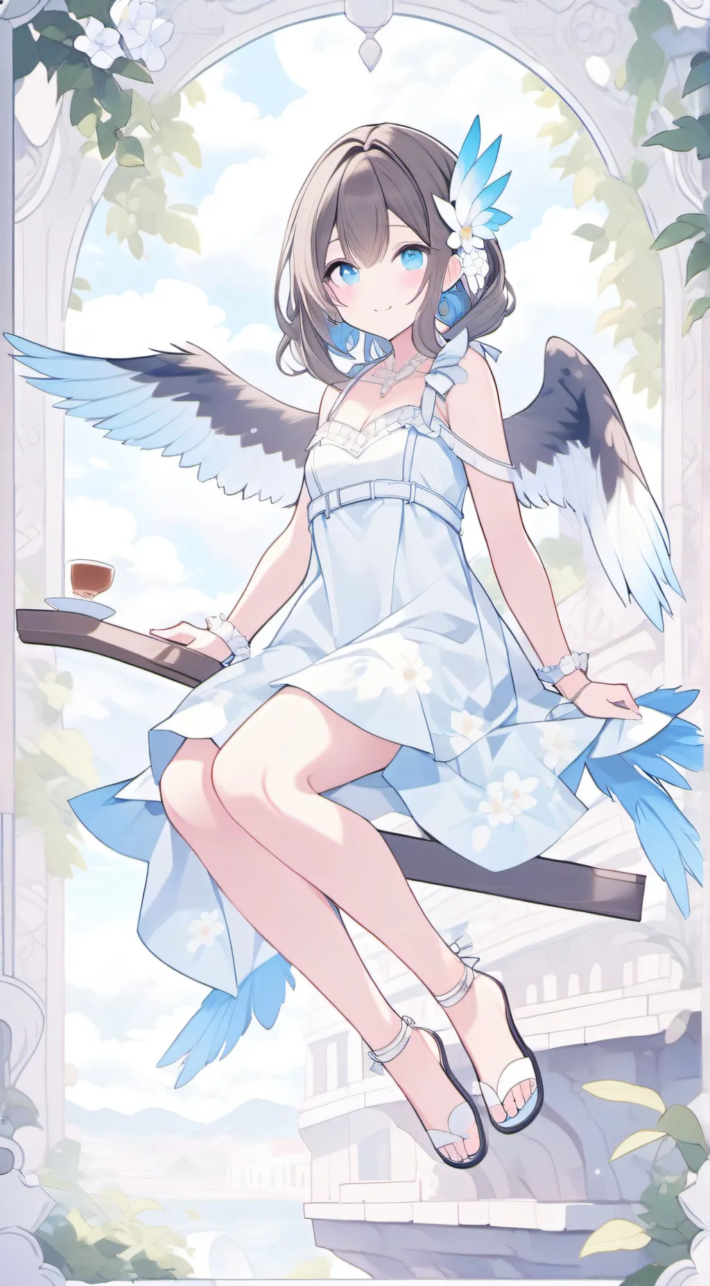 ai character: Chica ave background