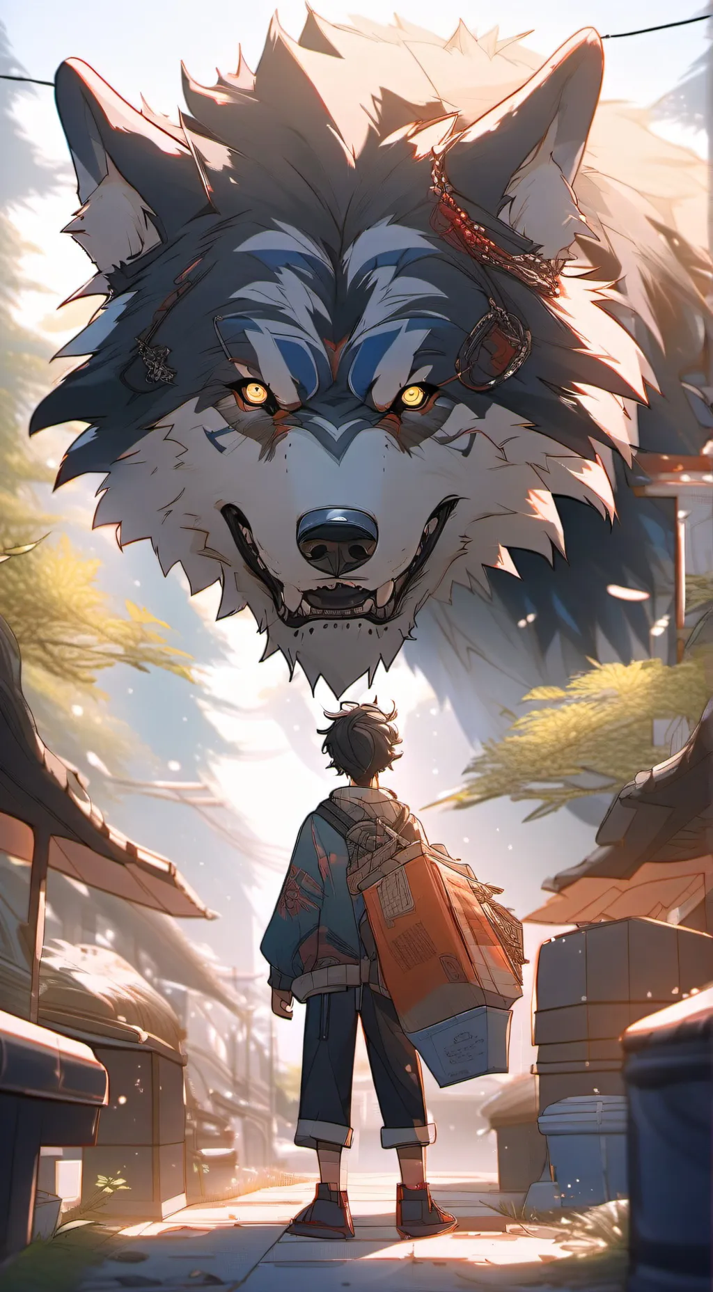 ai character: Gachiakuta  background