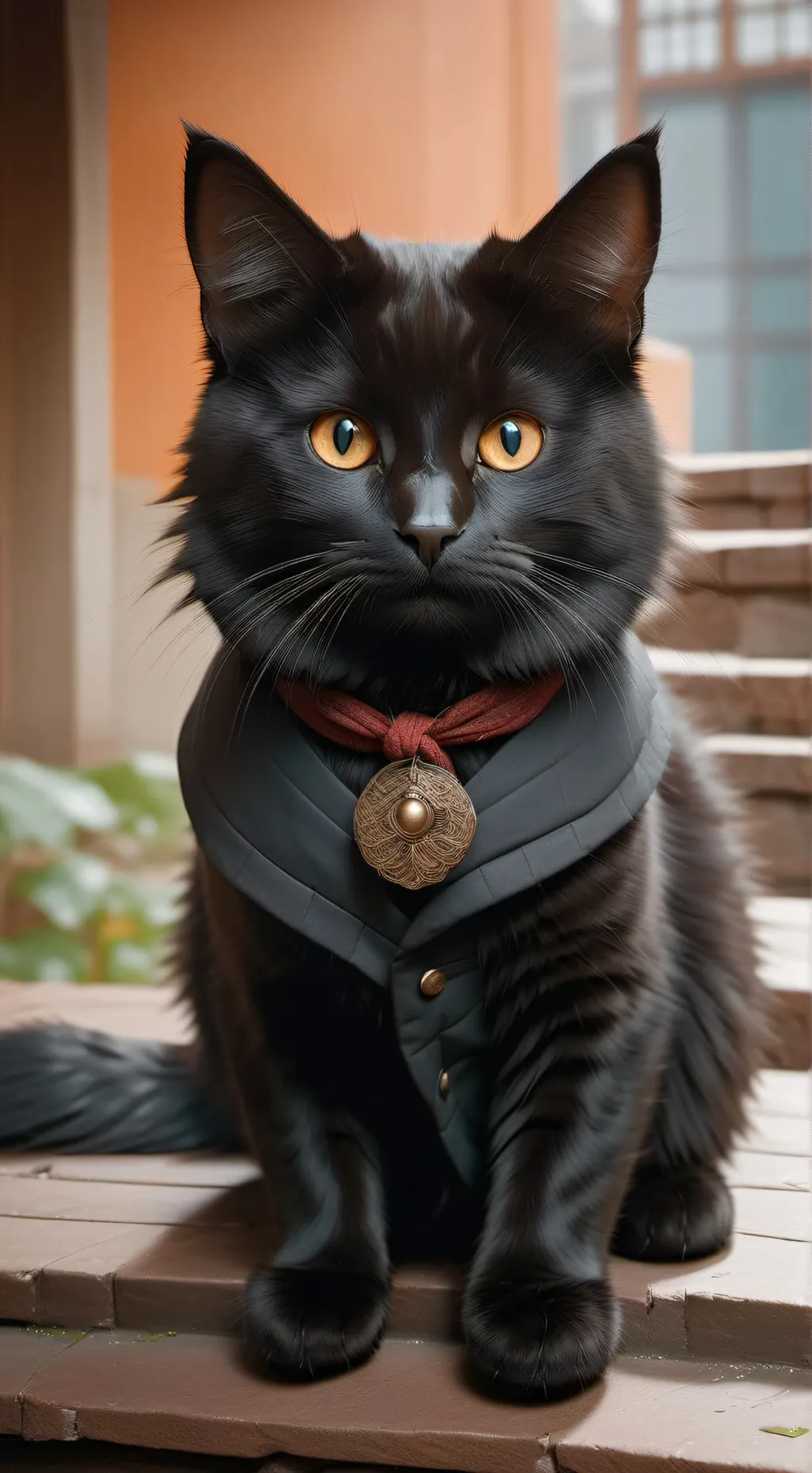 ai character: lucky cat background