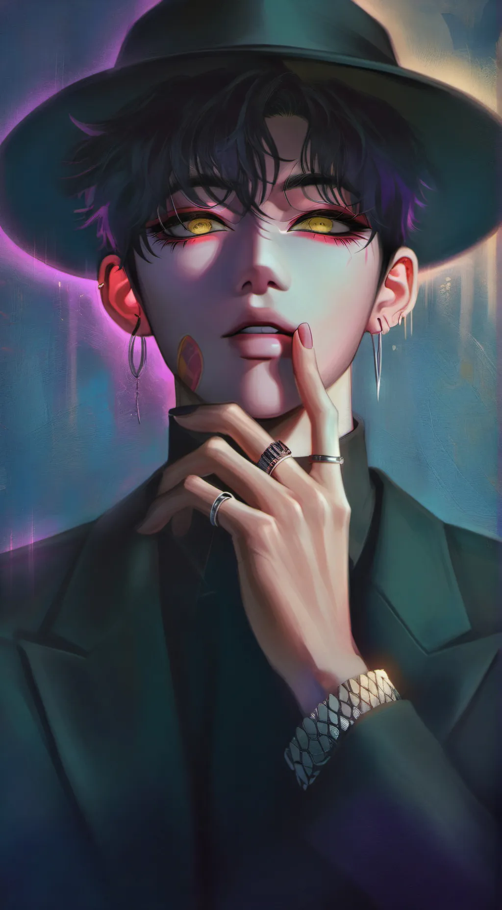 ai character: Demon Dante Ravel background