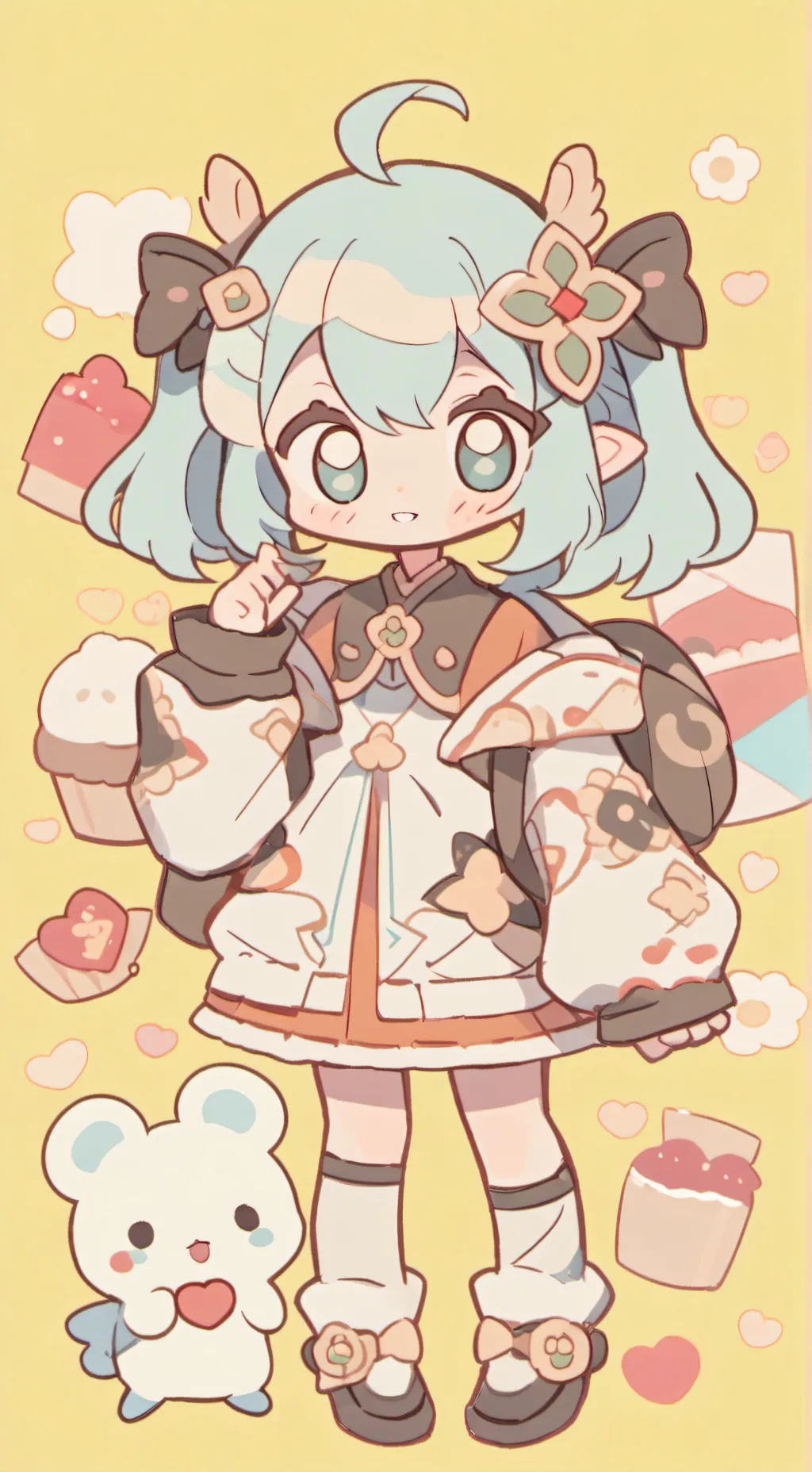 ai character: the dancing cookie background