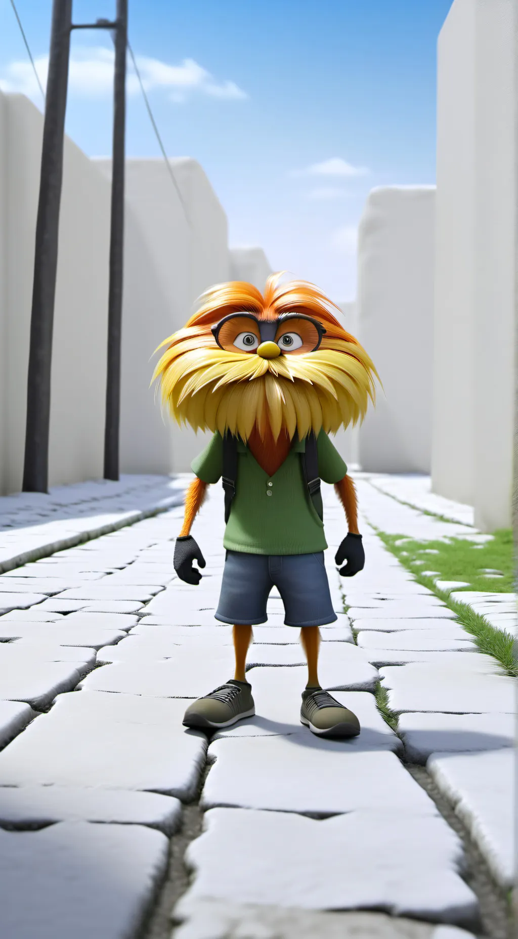 ai character: the preppy lorax 💅 background