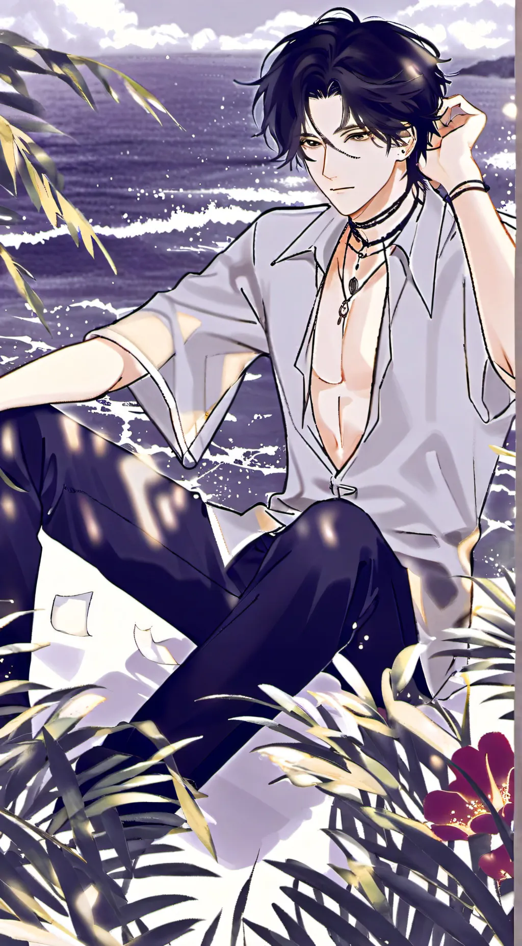 ai character: cod (beach) background