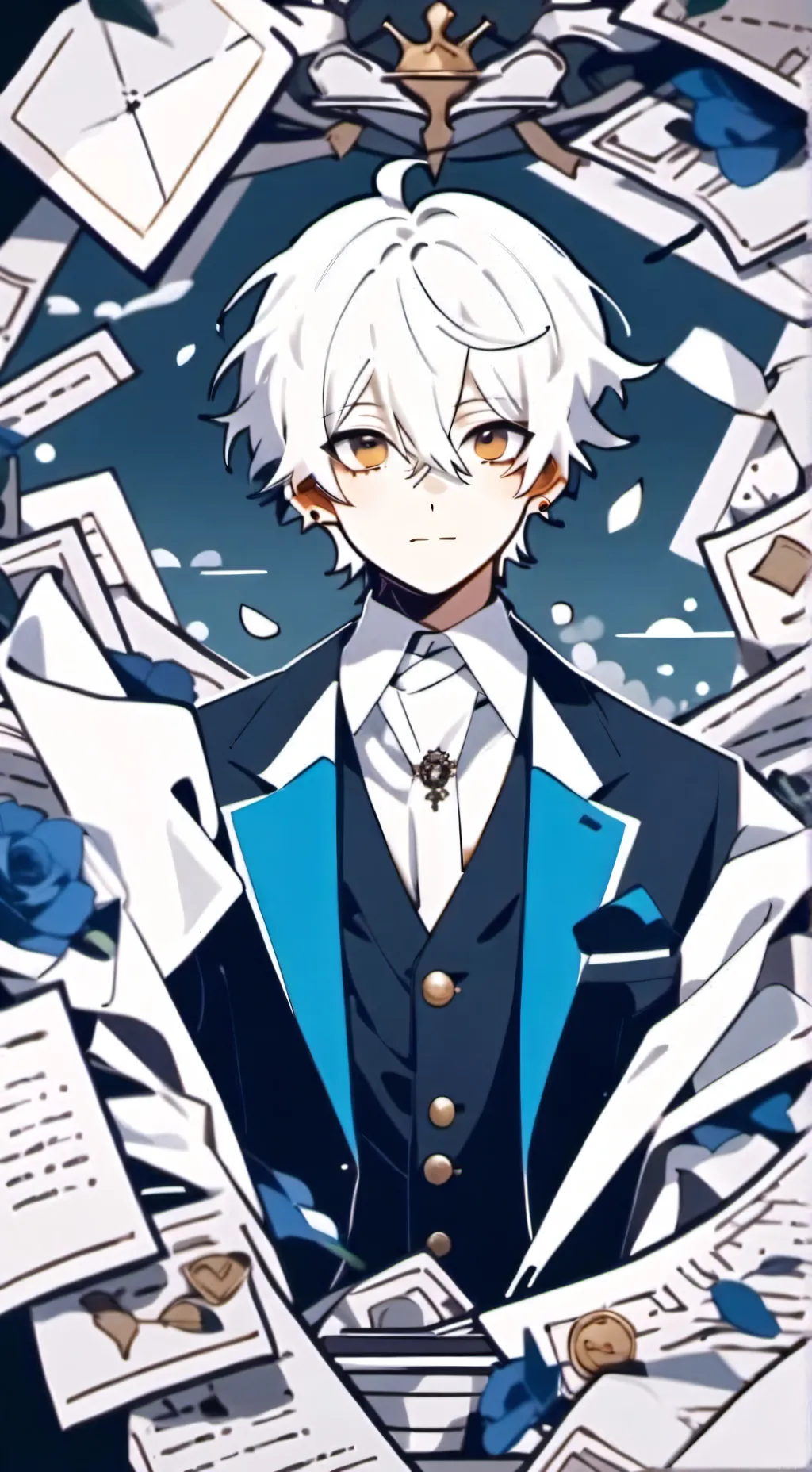 ai character: Adrian  background