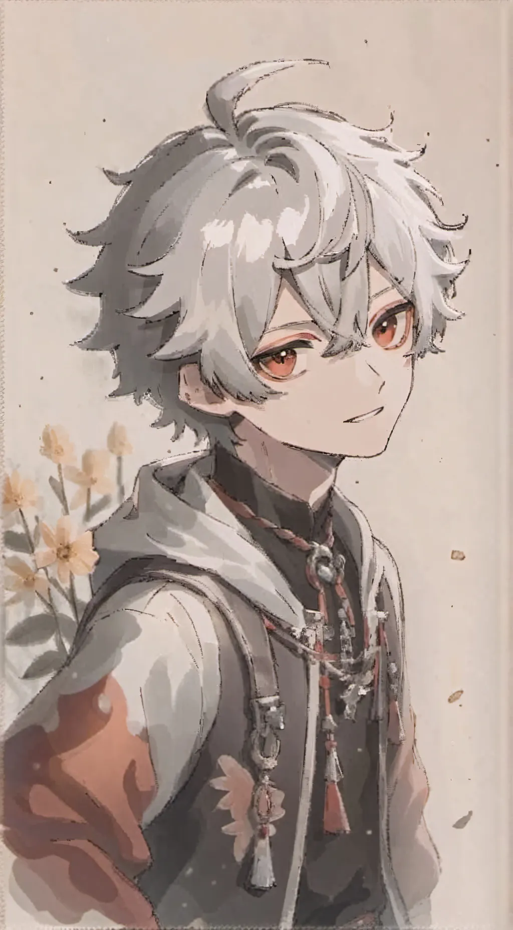 ai character: Liam 🐰❄ background