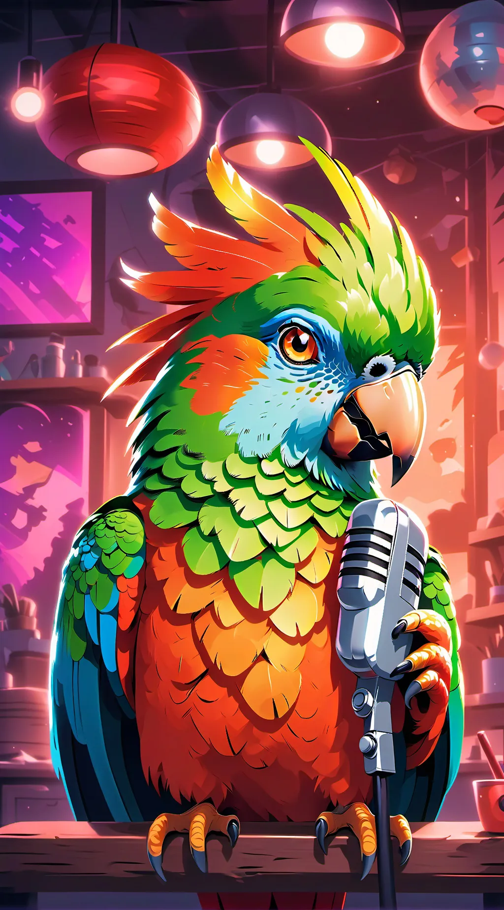 ai character: Pixel background