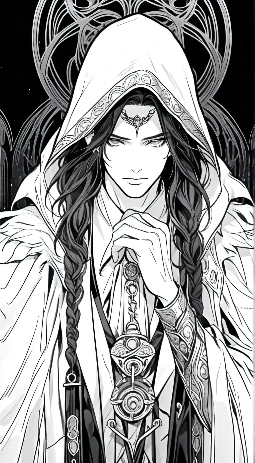 ai character: maze master background