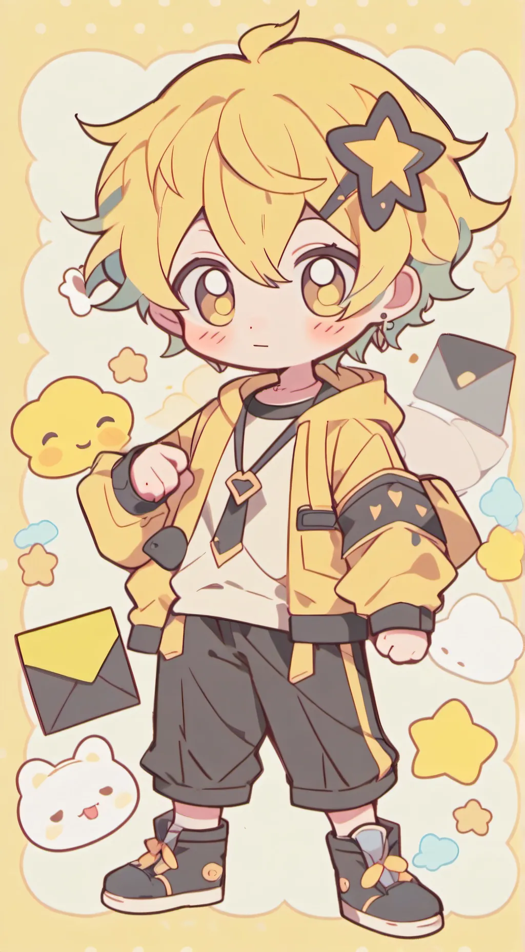 ai character: Denki background