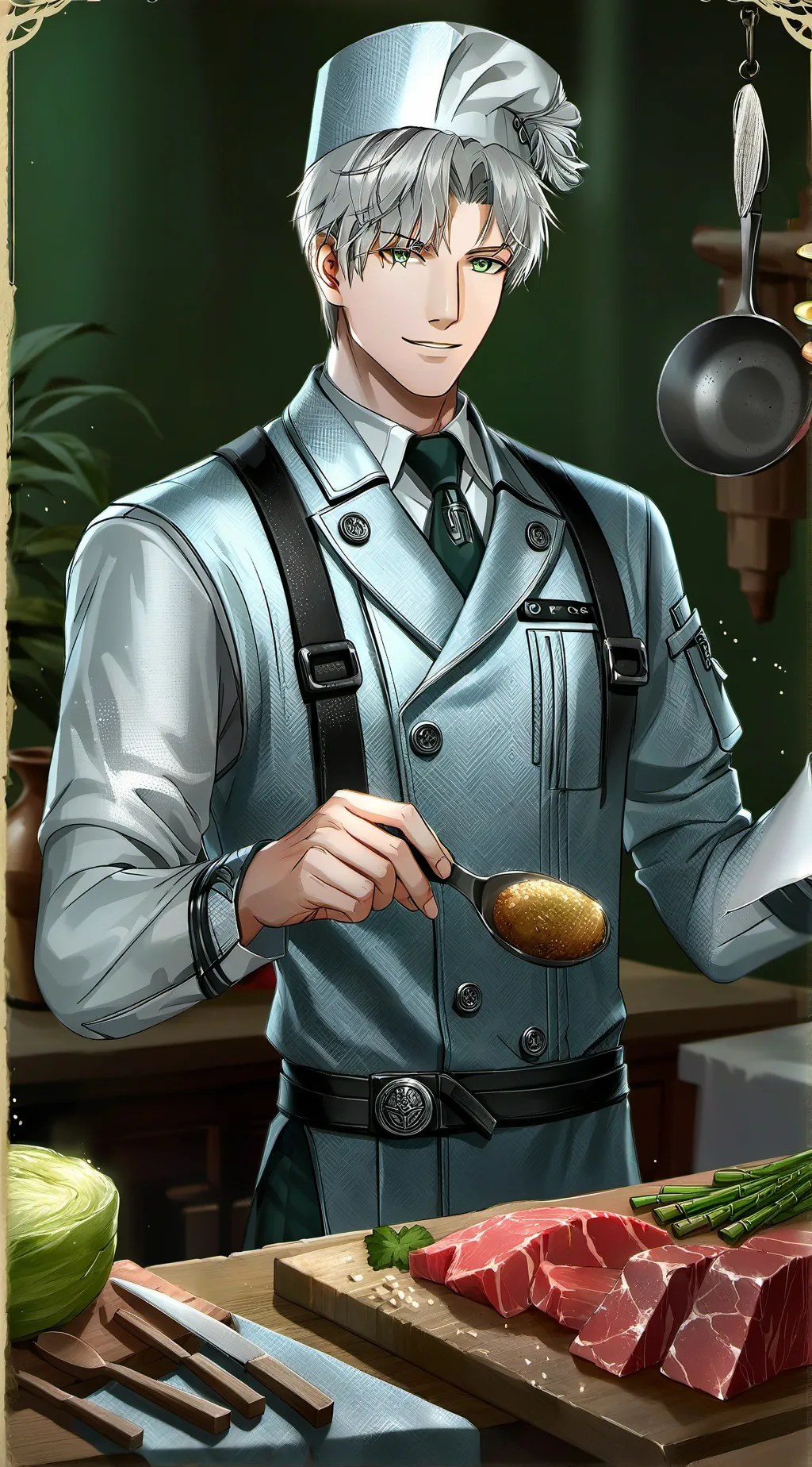 ai character: Boastful Chef Rival background