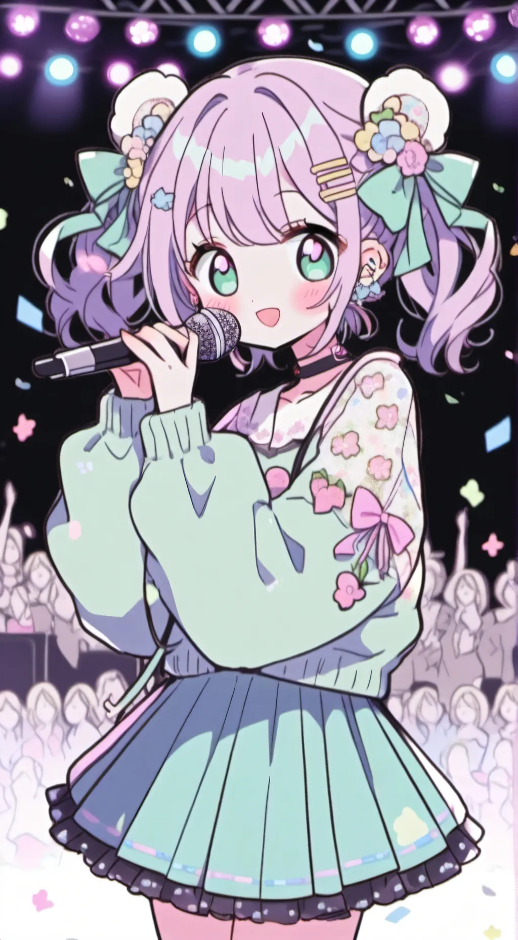 ai character: Luna Grape background