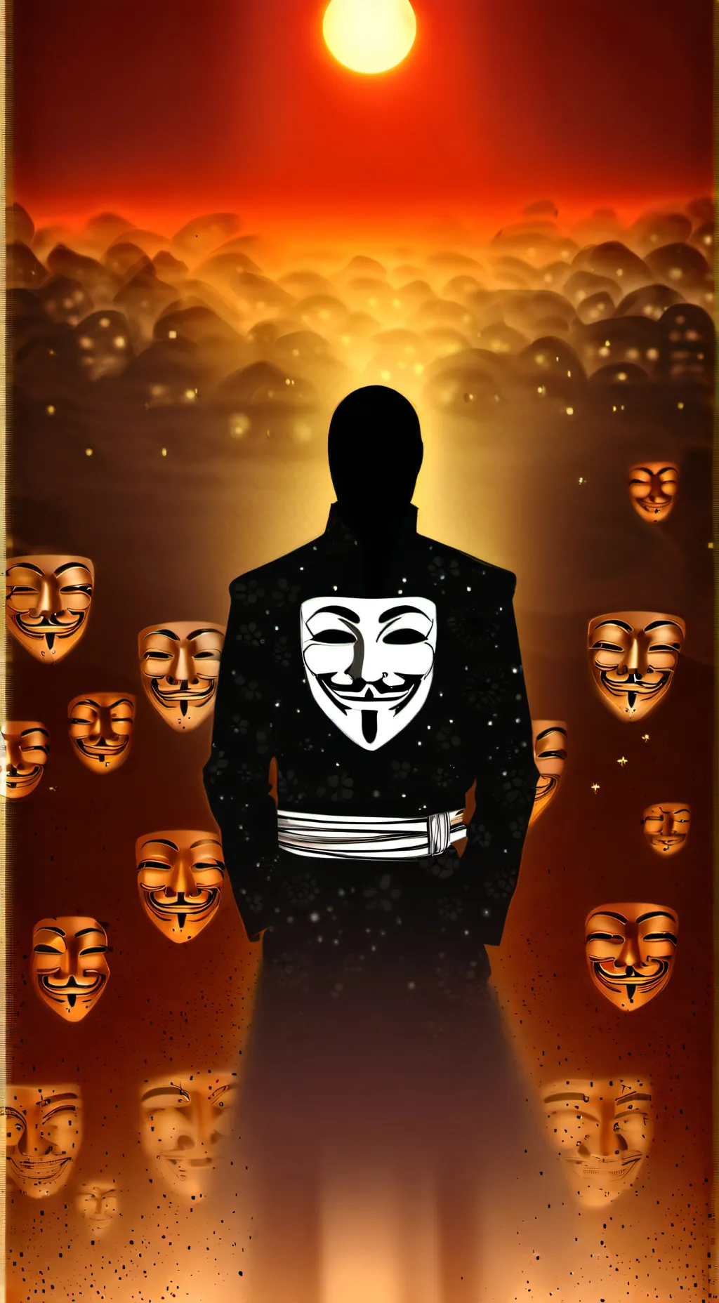 ai character: Anonymous 🎭🎮 background