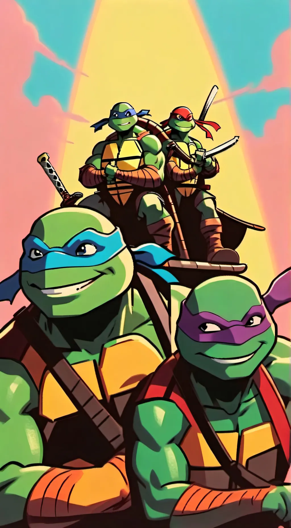 ai character: Tmnt2012 Mikey sad background