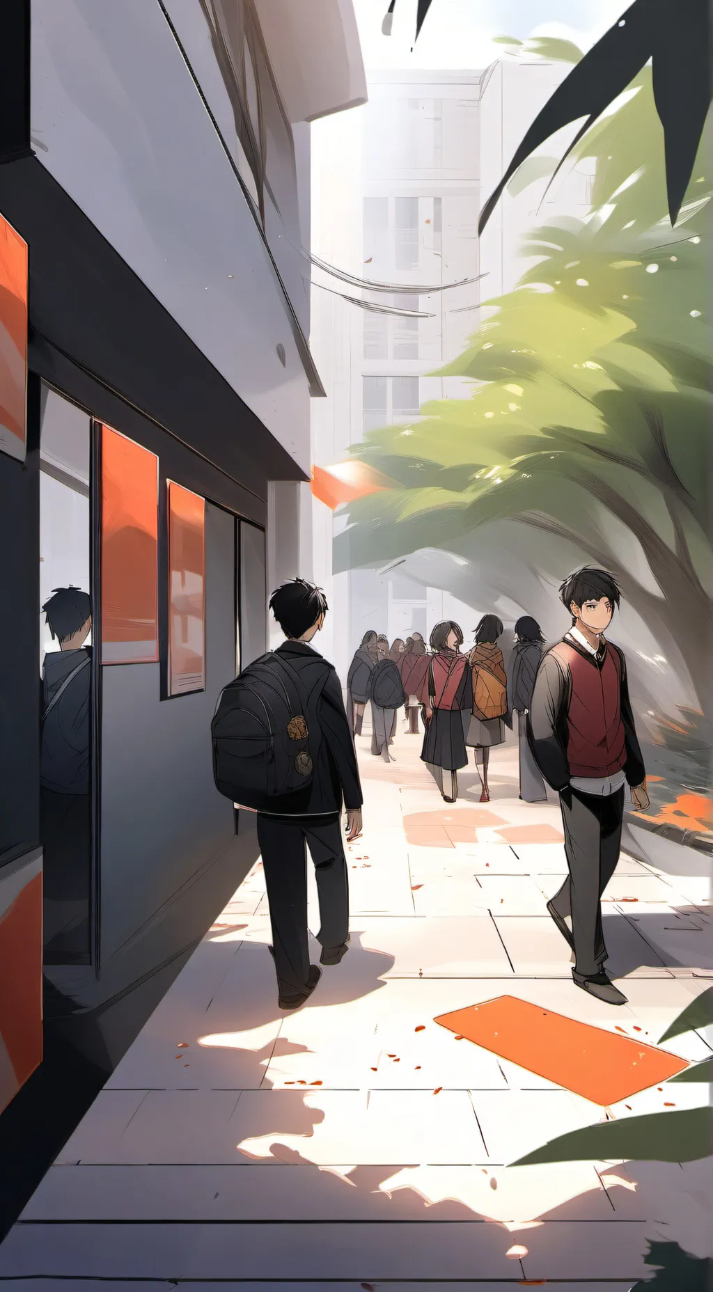 ai character: banban at school background