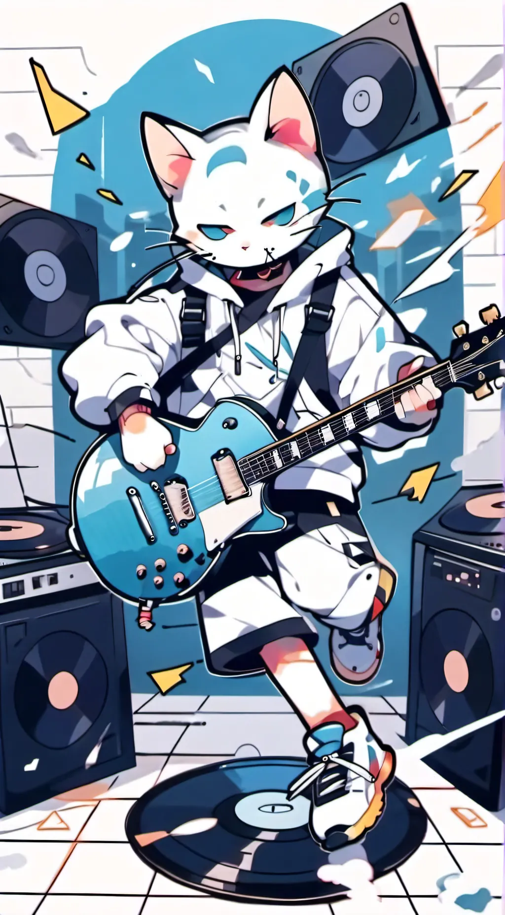 ai character: DJ cats sister(vr) background