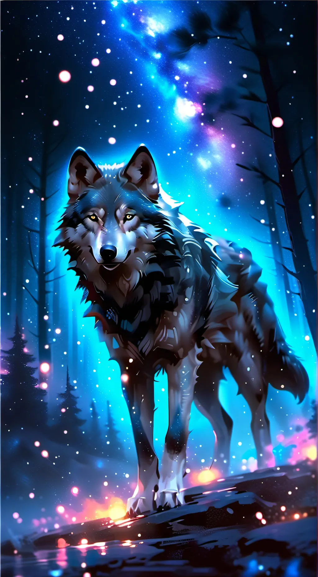 ai character: Mha wolf hybrids background