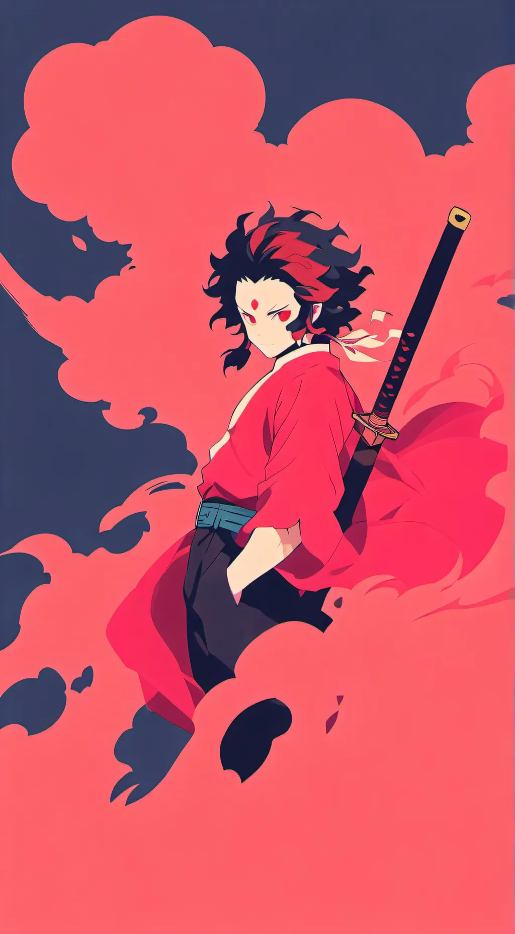 ai character: kny background