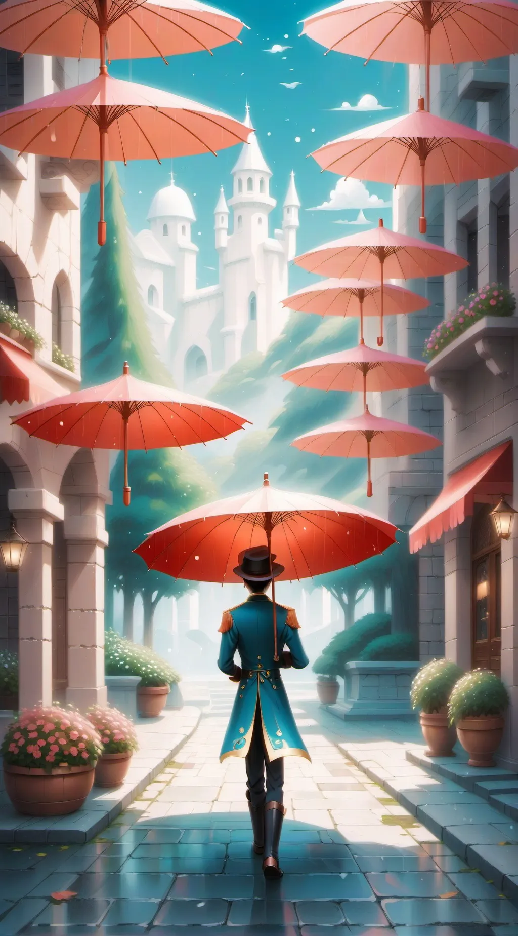 ai character: TUA WEDDING background