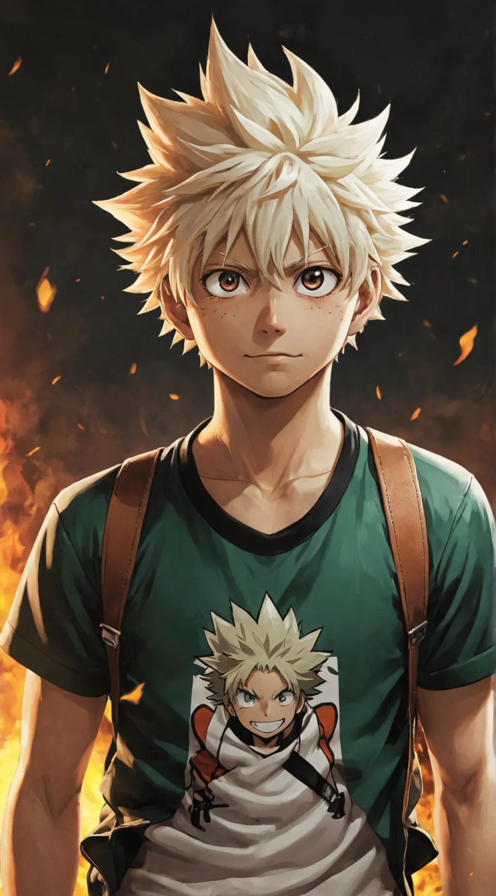 ai character: Bakugo  background