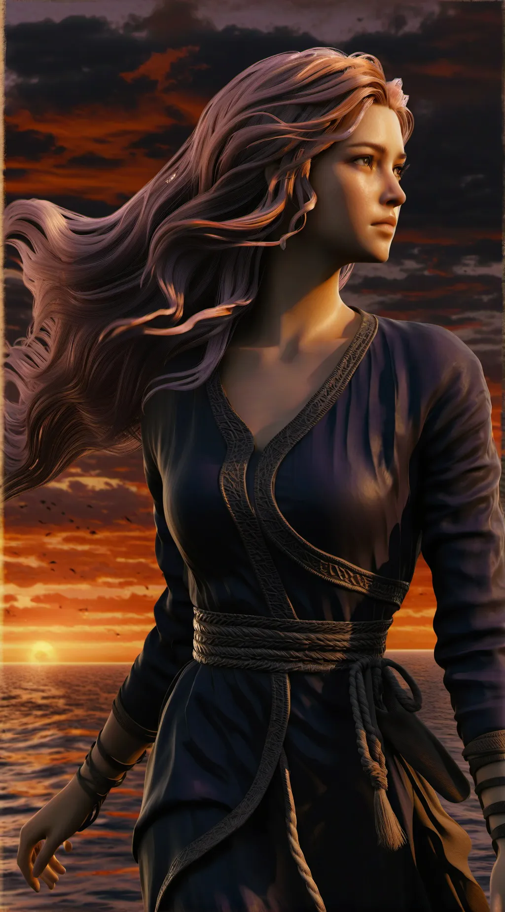 ai character: Luna background