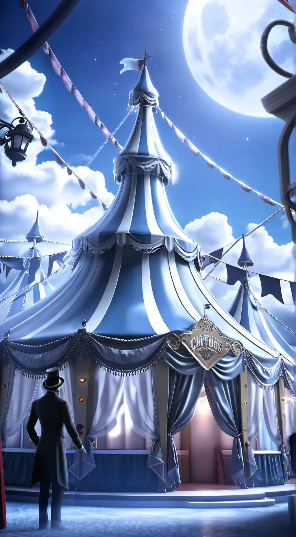 ai character: Dw circus background