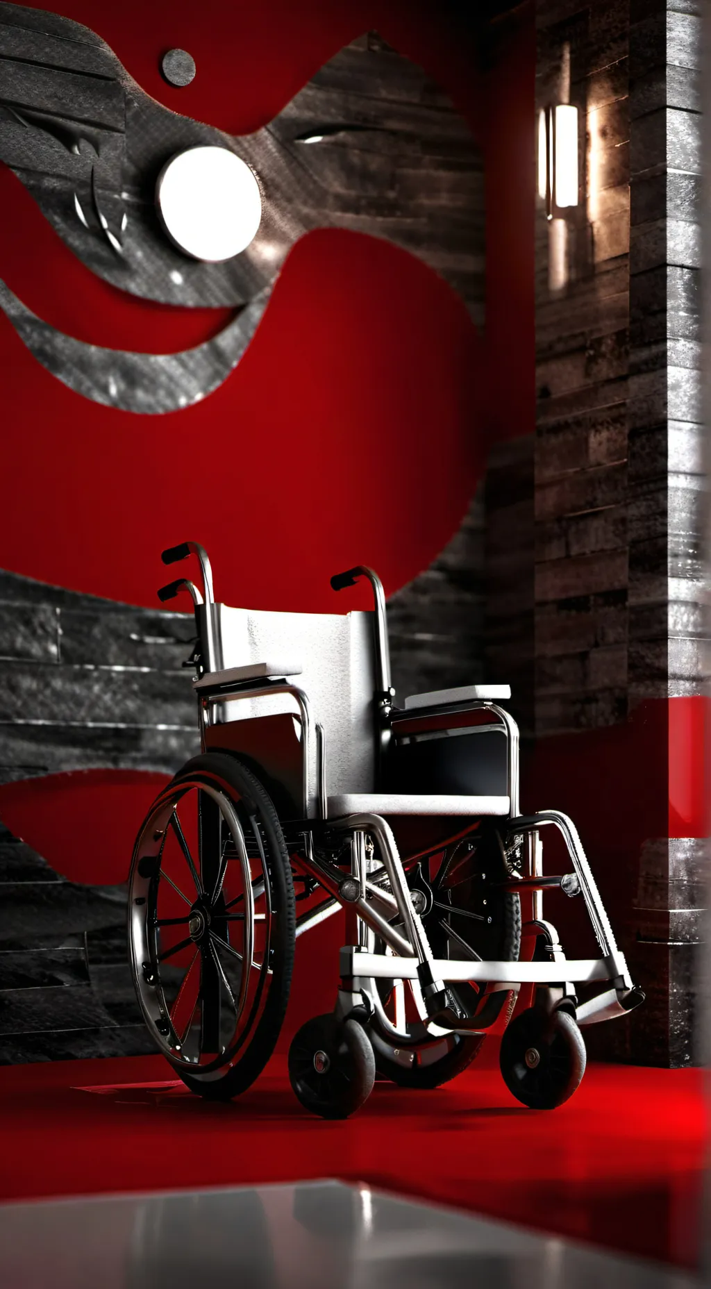 ai character: wheelchair jevil background