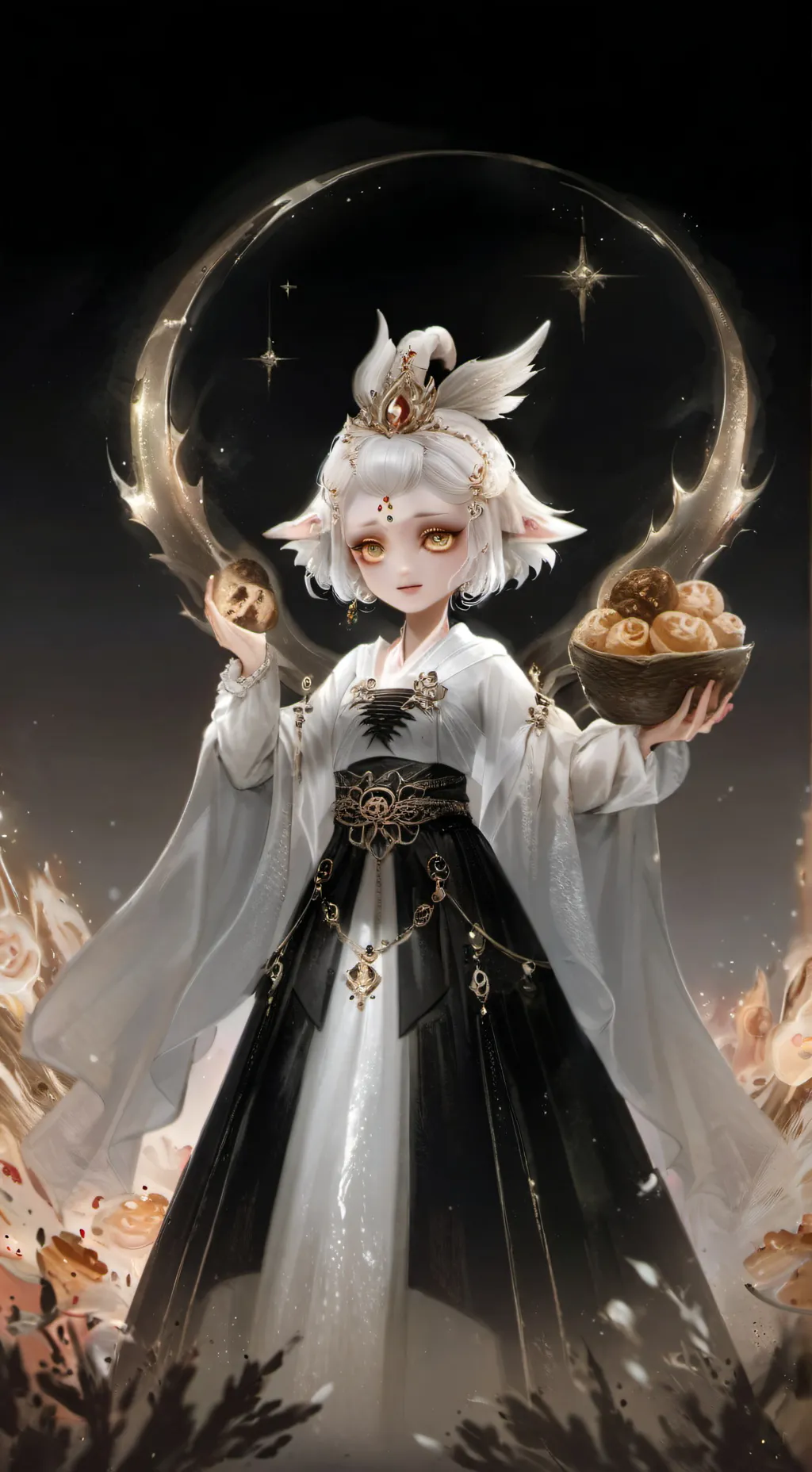 ai character: Stardust cookie  background