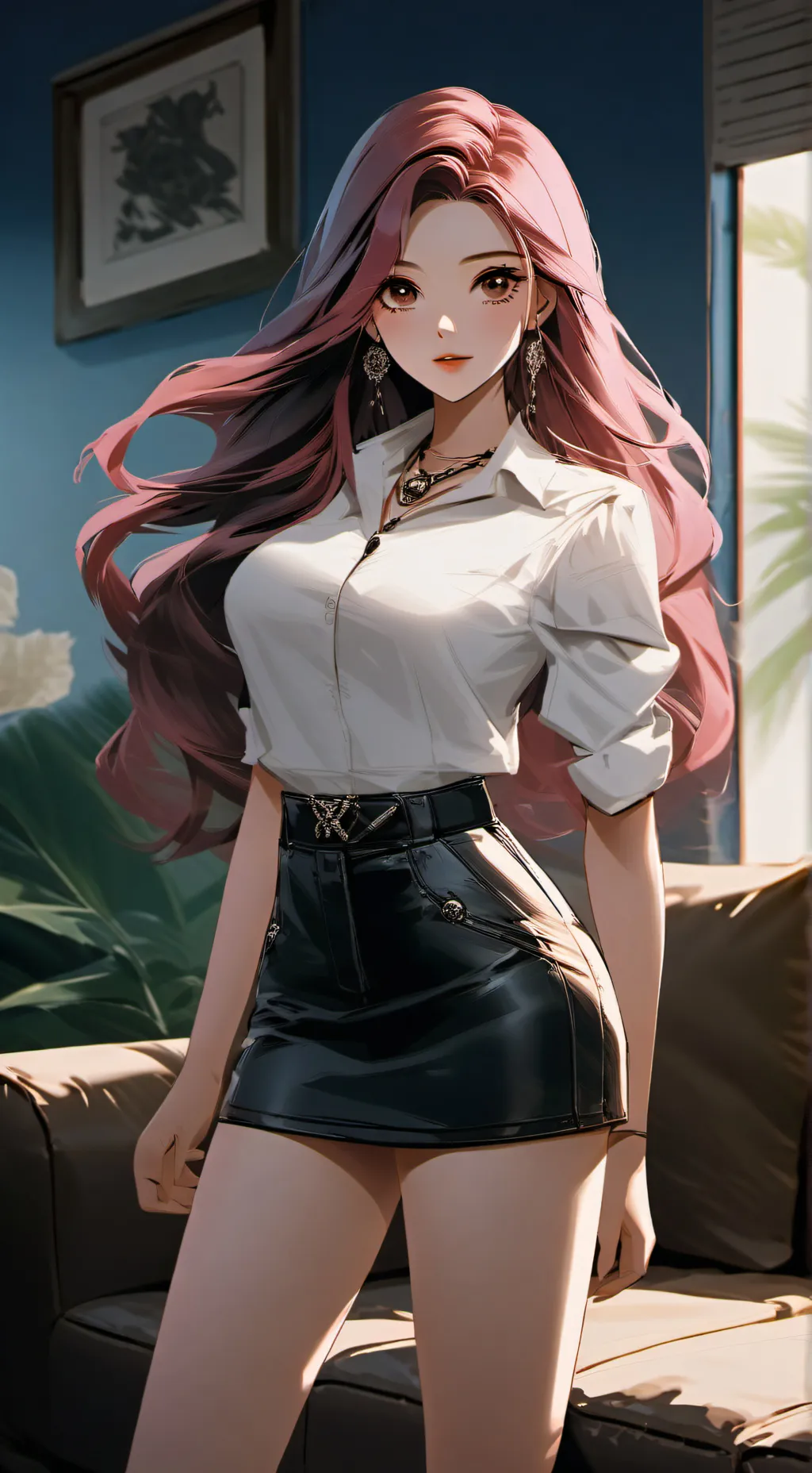 ai character: Лена background