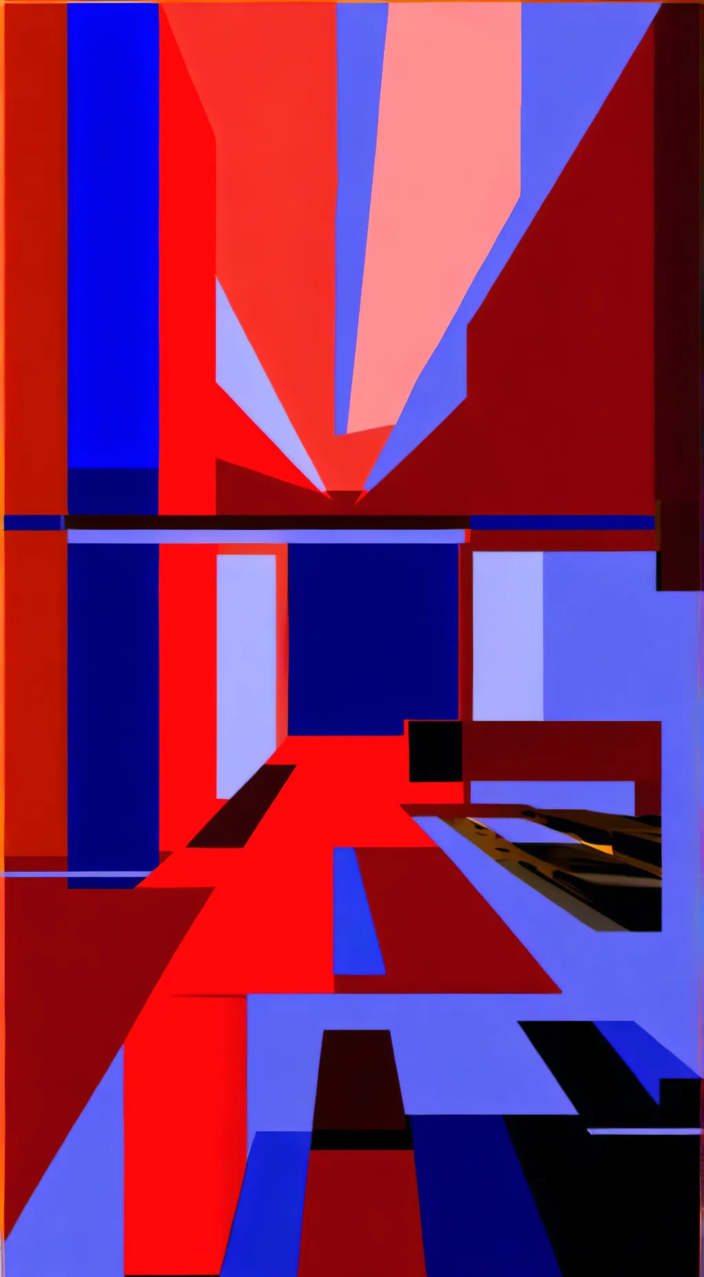 ai character: blue  background