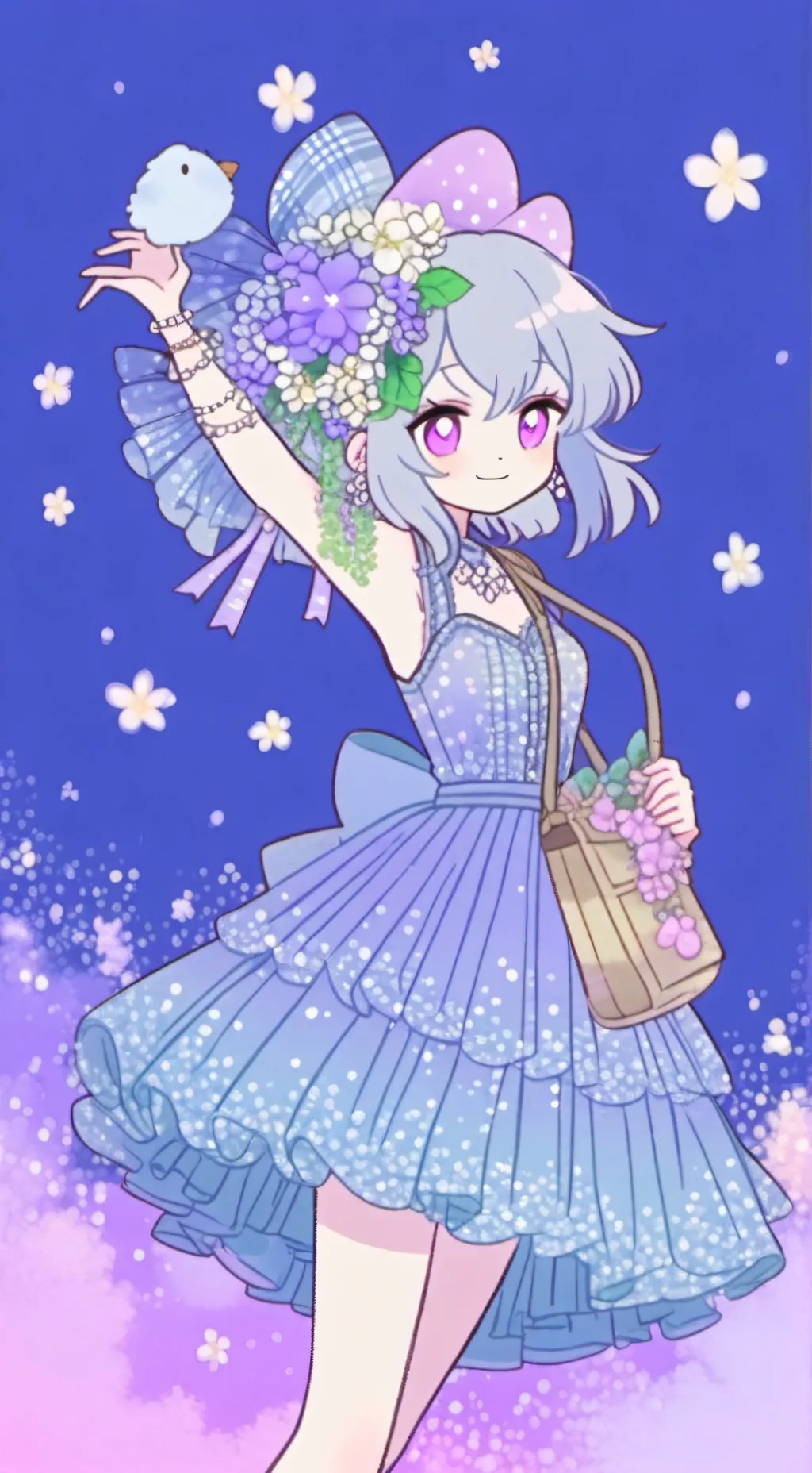 ai character: Лили^._.^ background