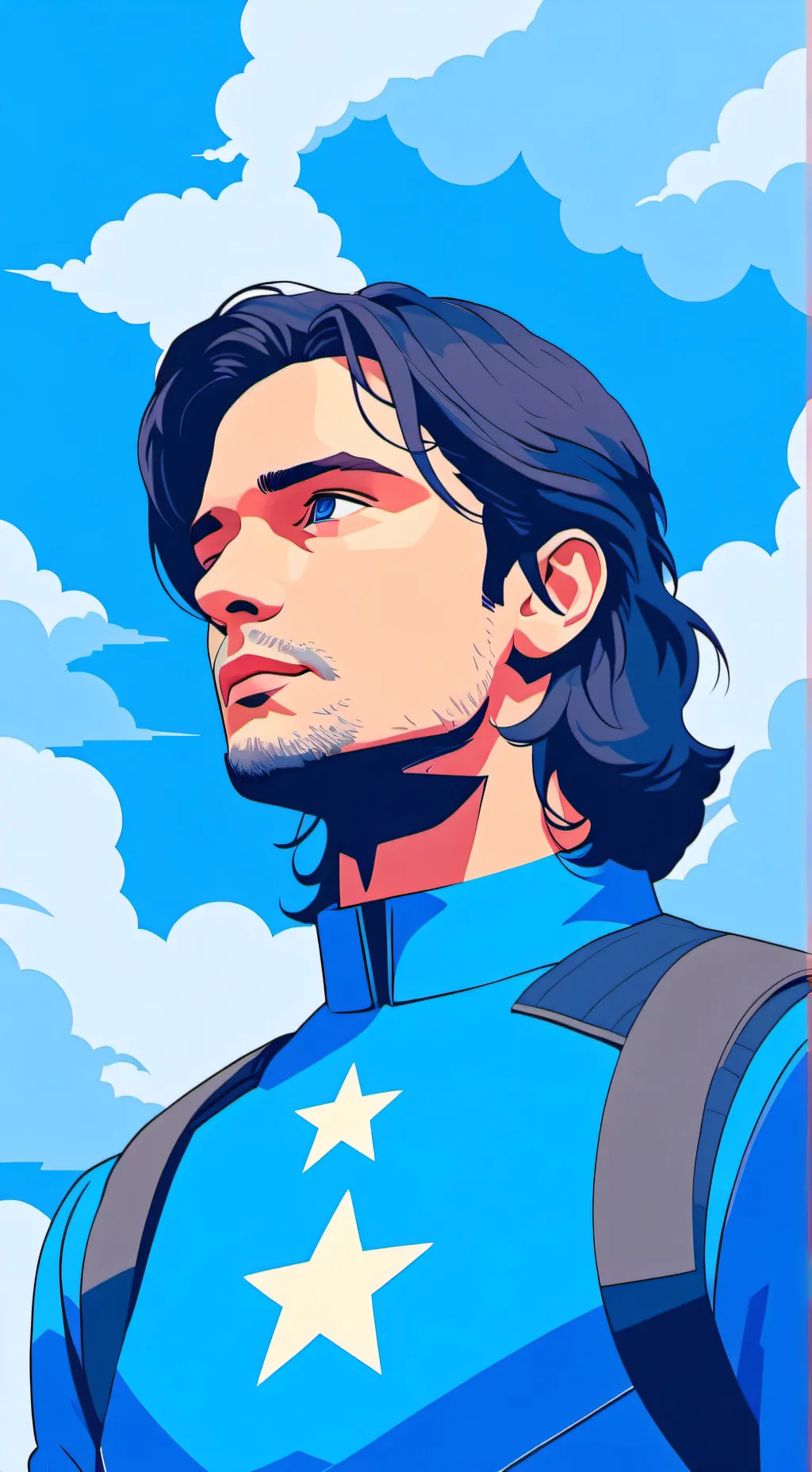 ai character: Bucky barnes background