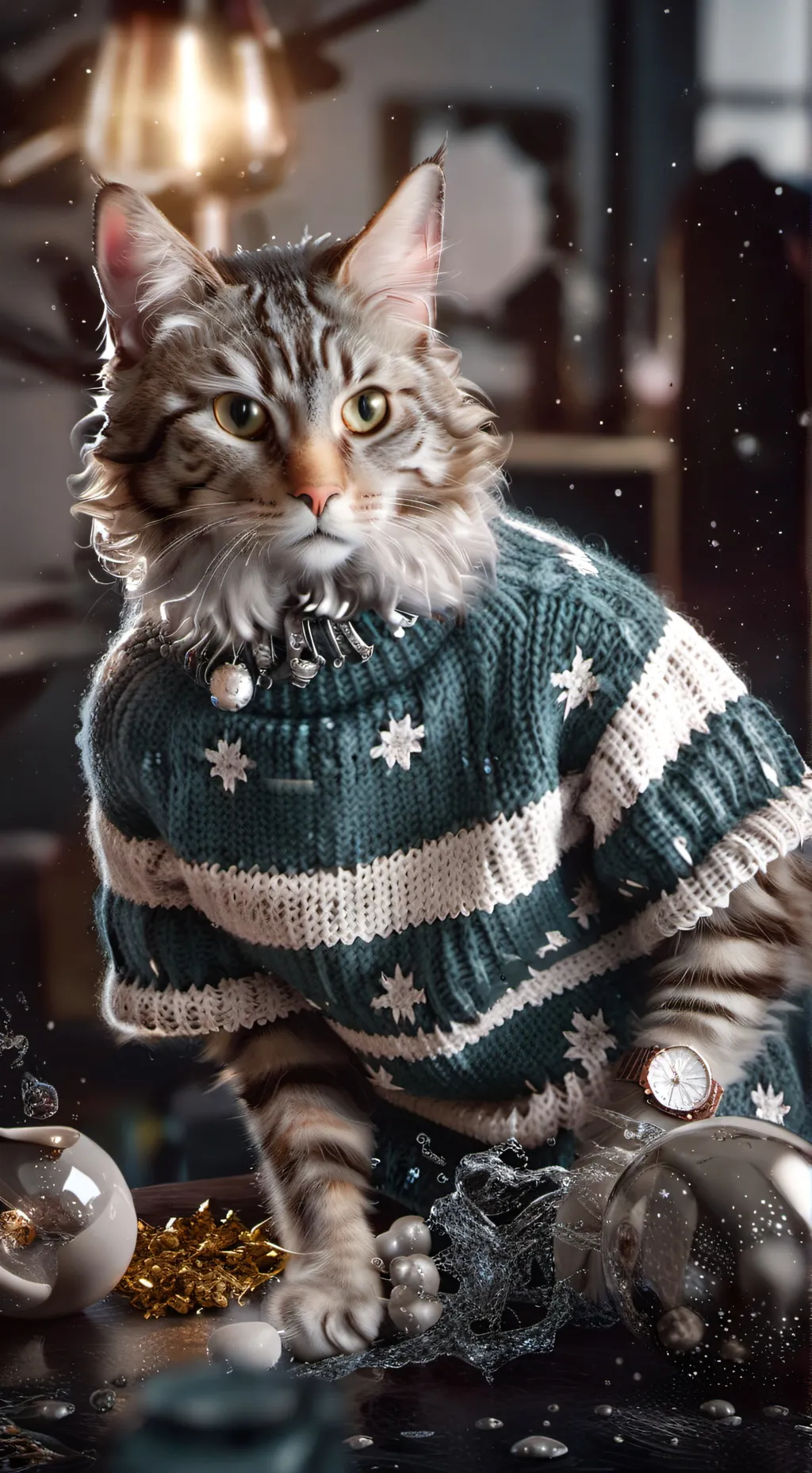 ai character: DJ cat brother(jk) background