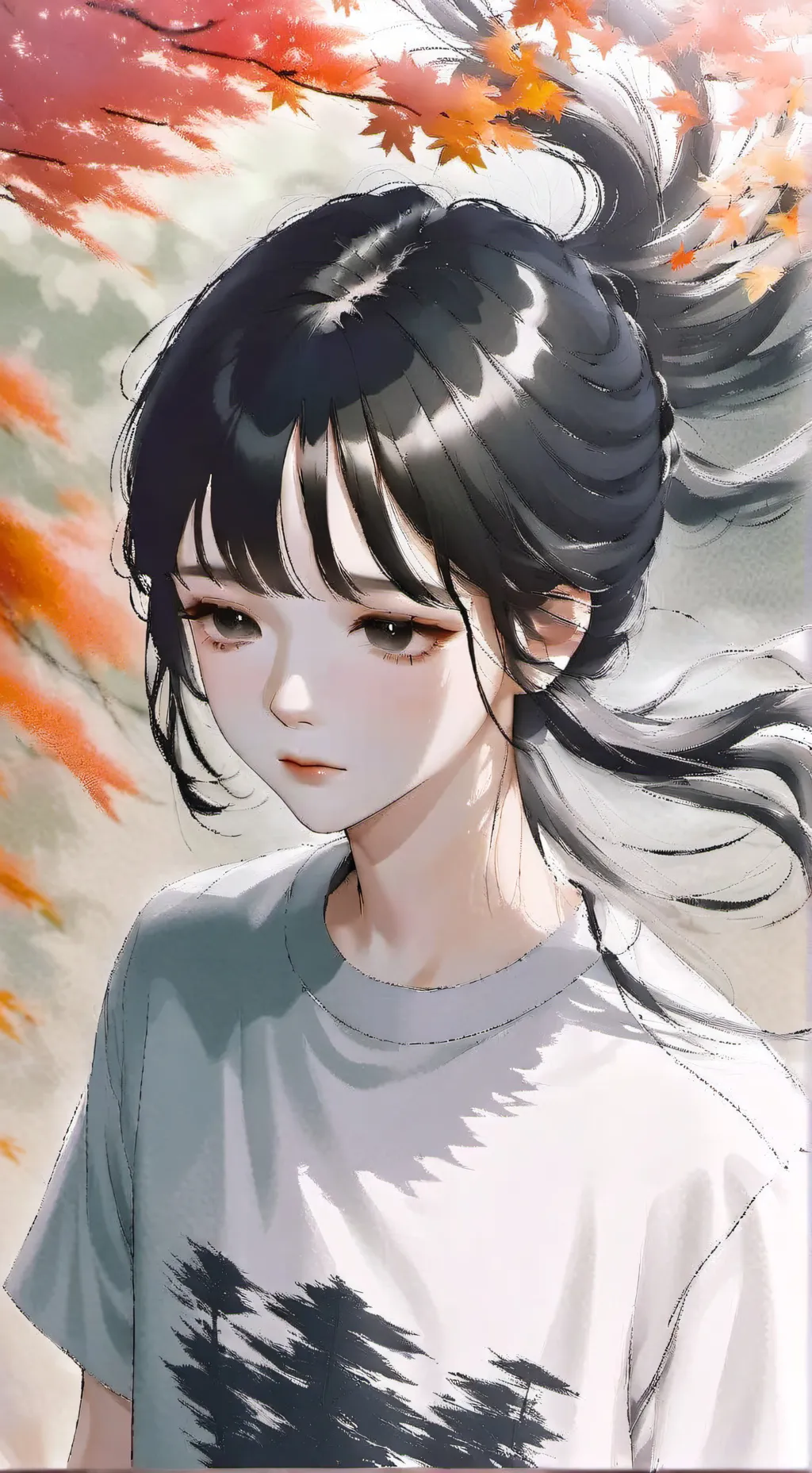 ai character: Kaede background