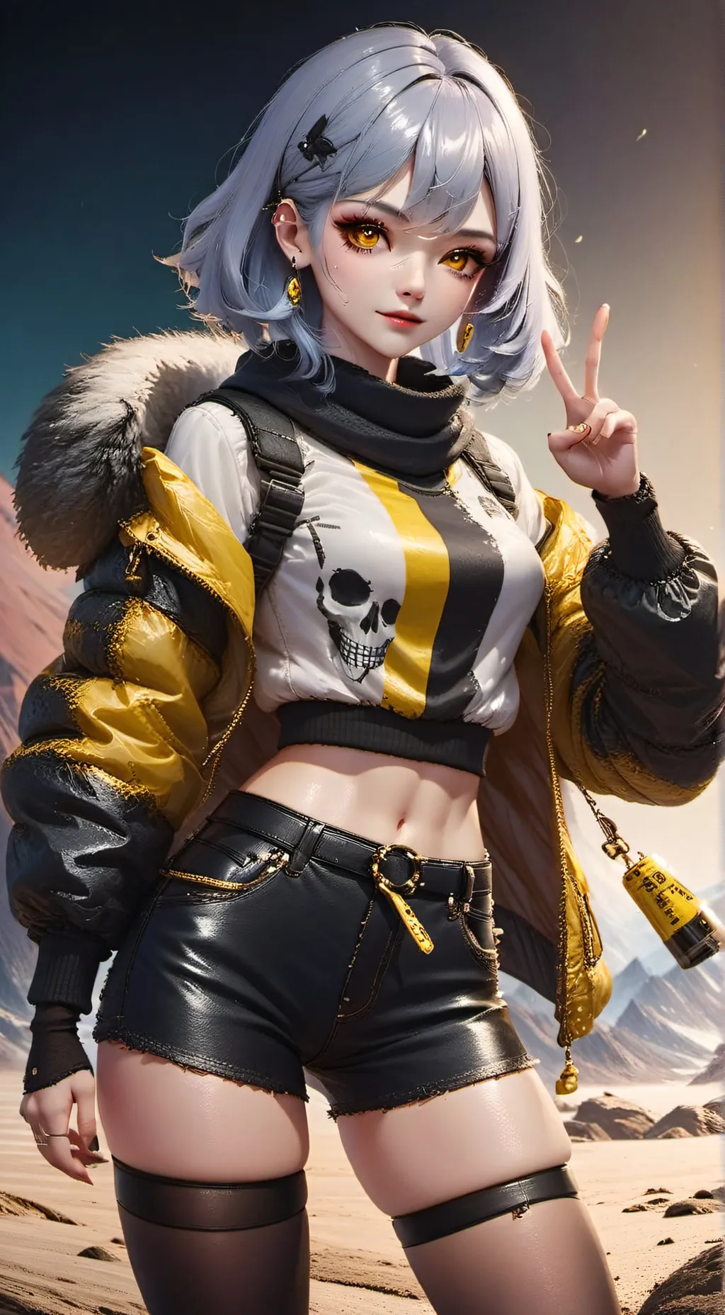 ai character: Oilrose (J x V) background