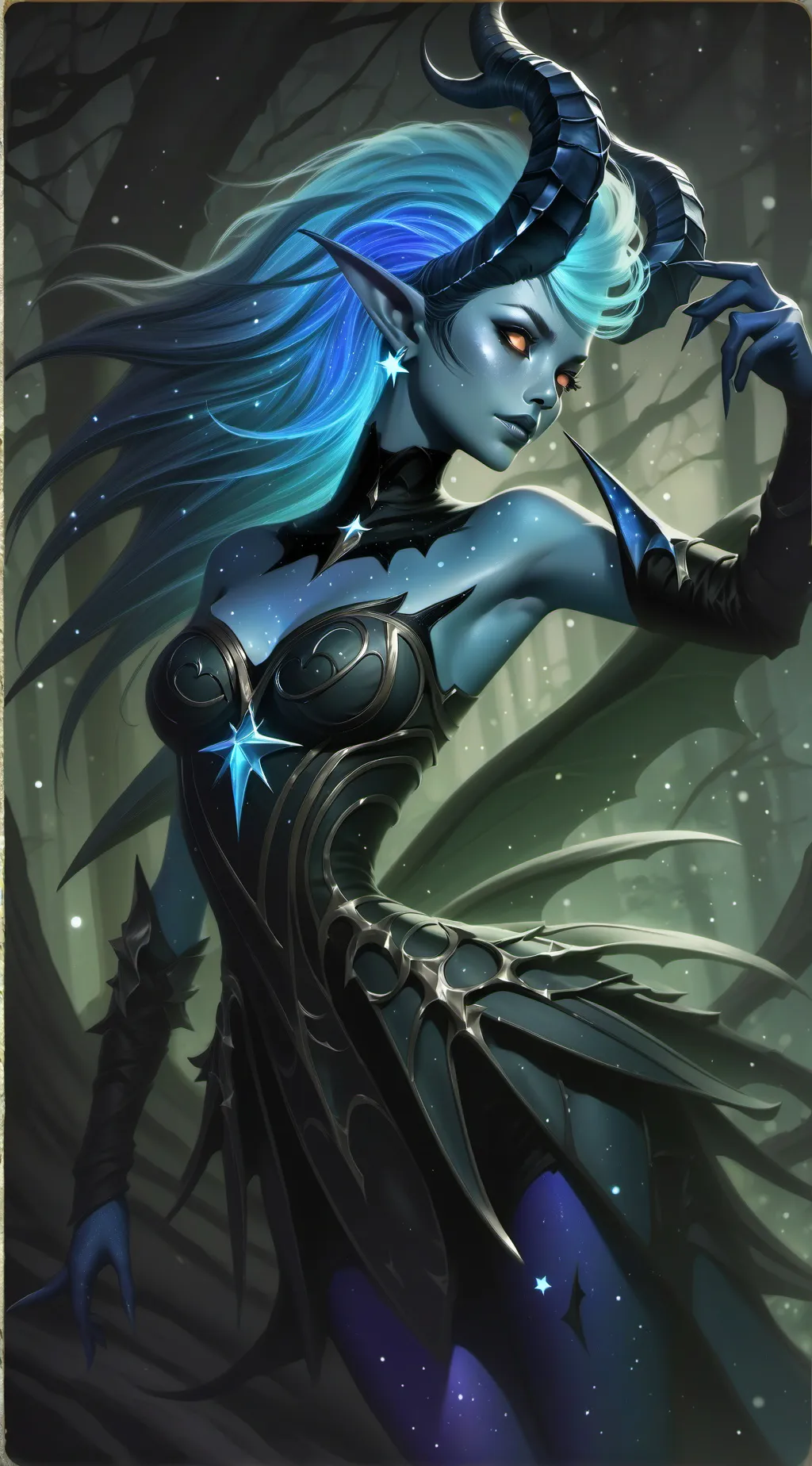 ai character: Moon background