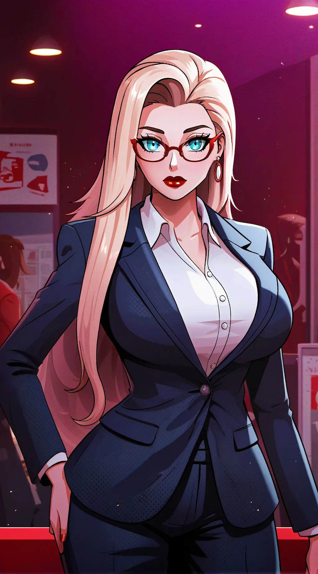 ai character: Mrs Elena Steel background